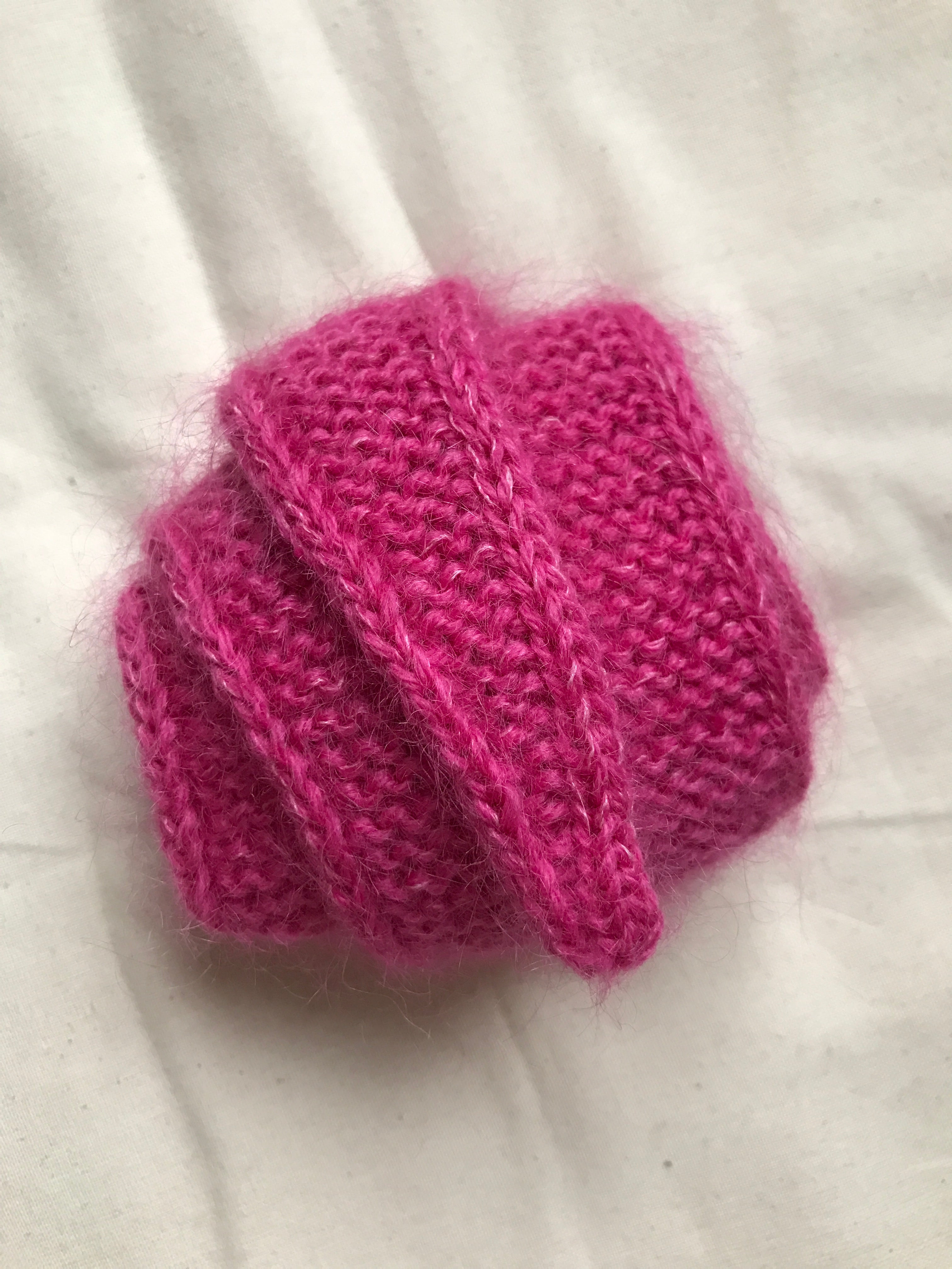 Fluffy scarf (Pitaya)