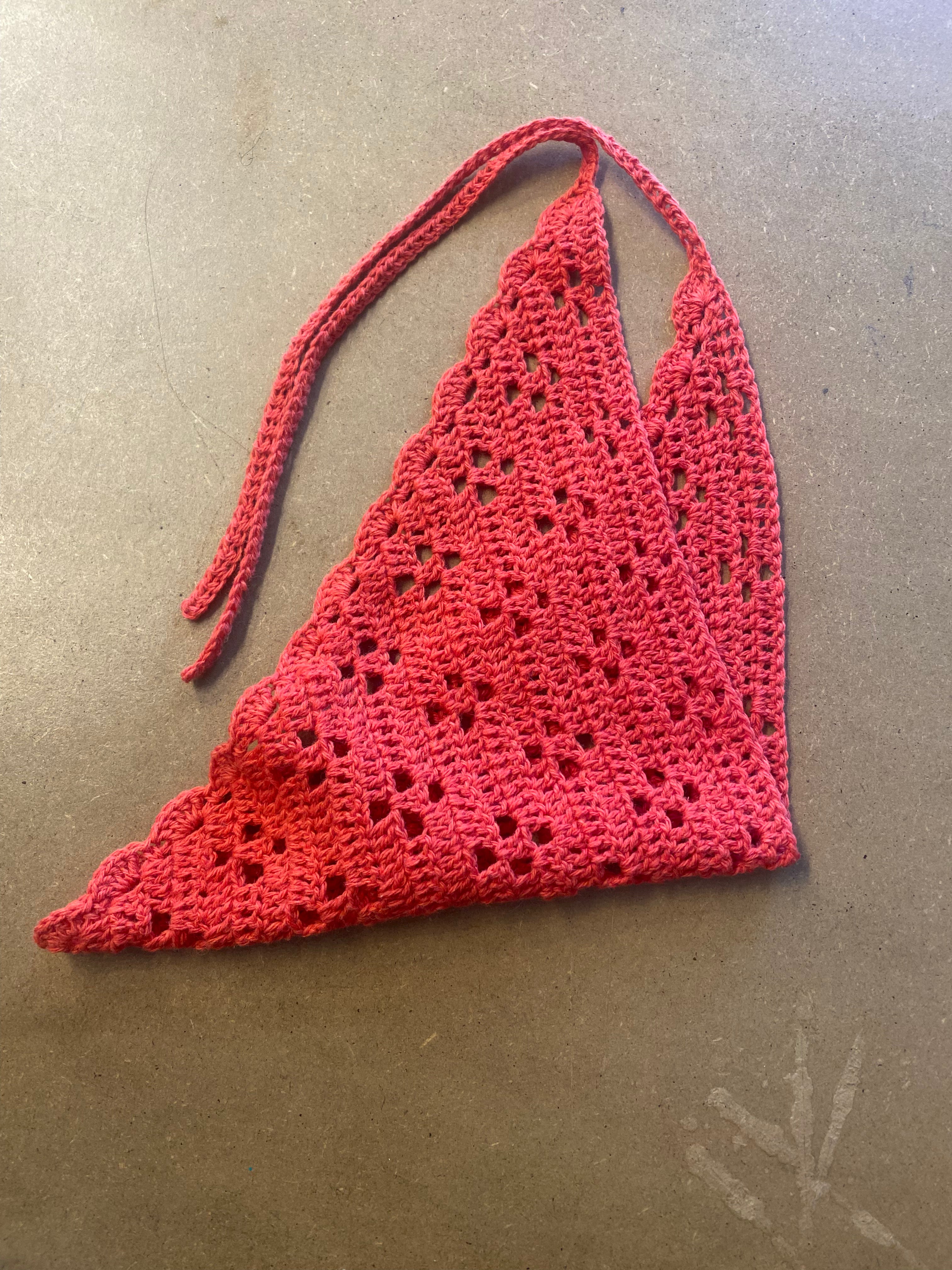 Bandana nr. 13 (koralrød)