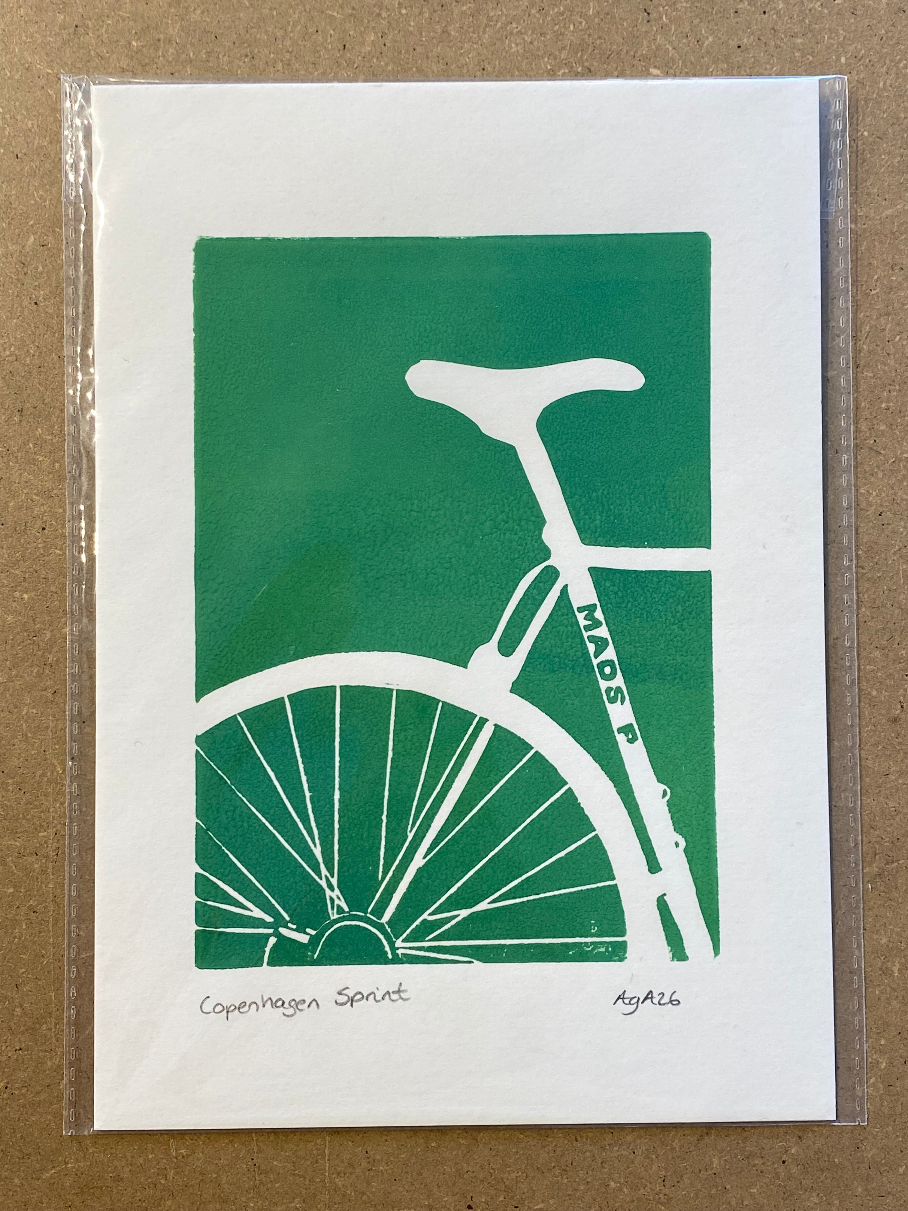 Copenhagen sprint print, grøn A5