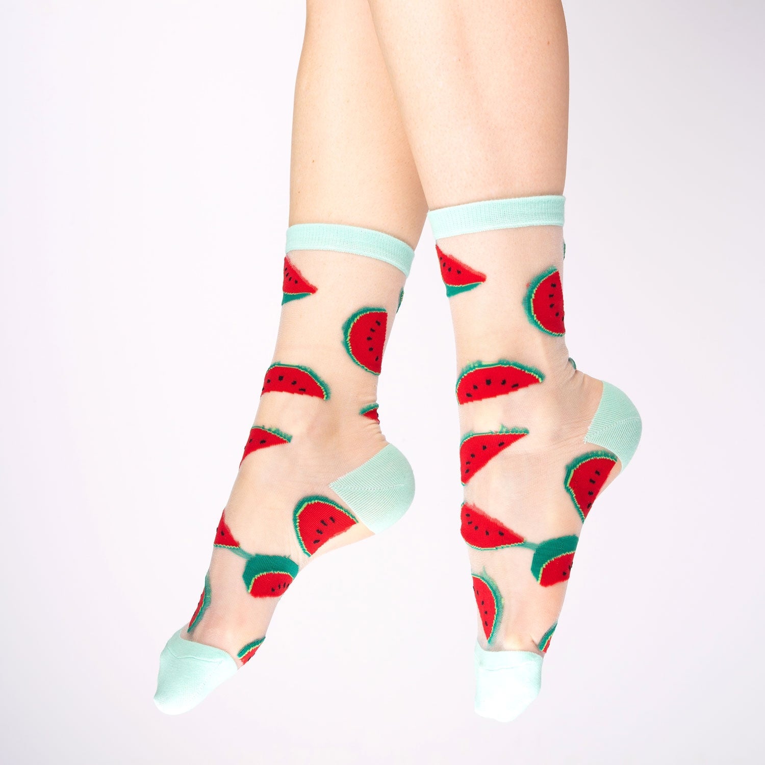 Vandmelon socks, sheer