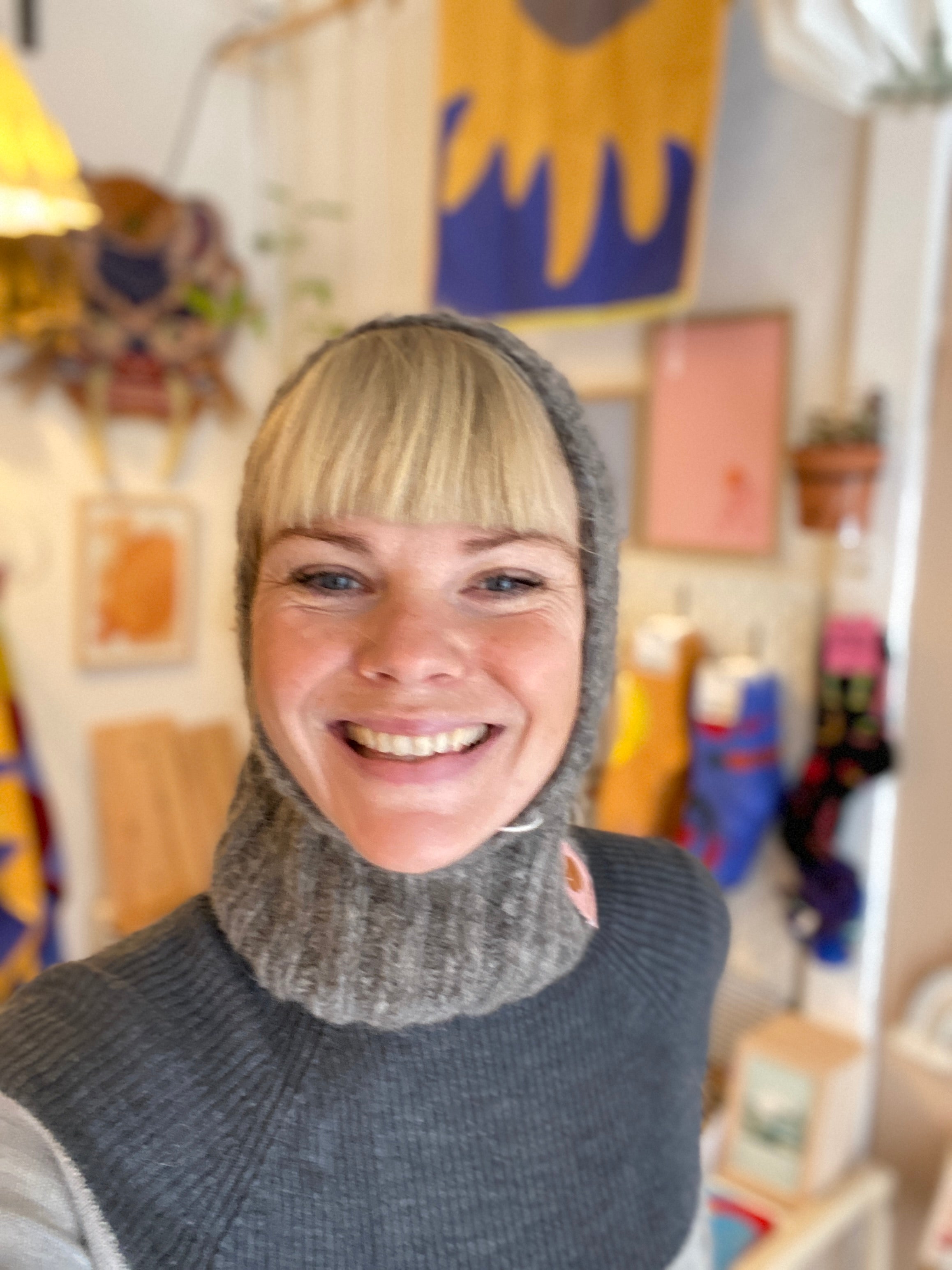 Elephant hat/Balaclava - Aubergine