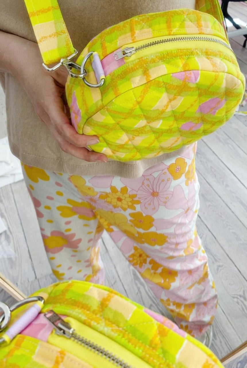 Lime/Lilac Circle bag