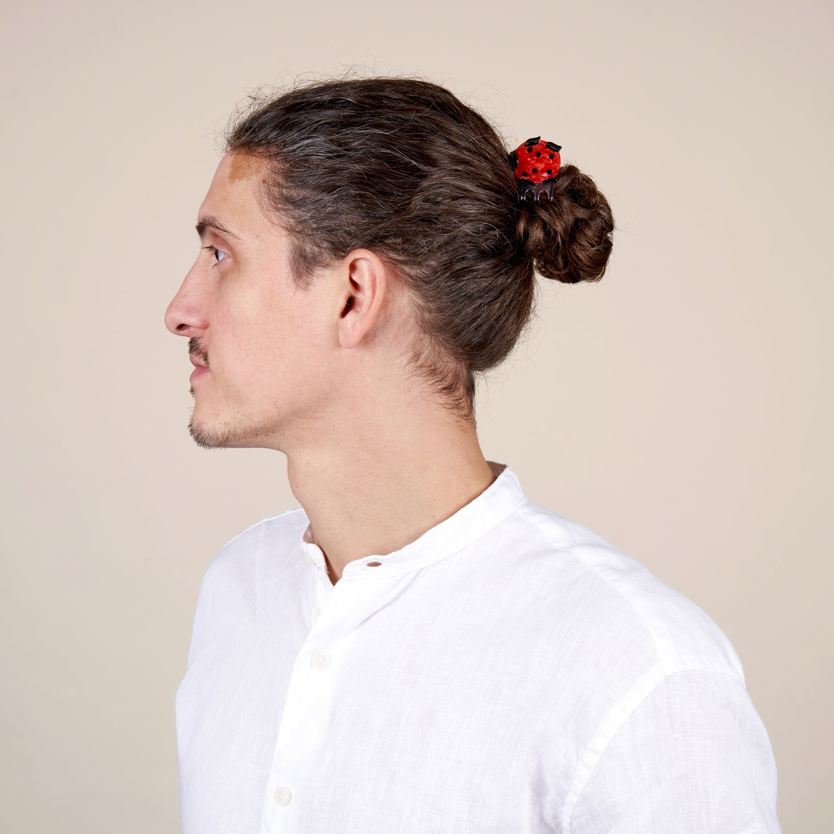 Mini ladybug hair clip