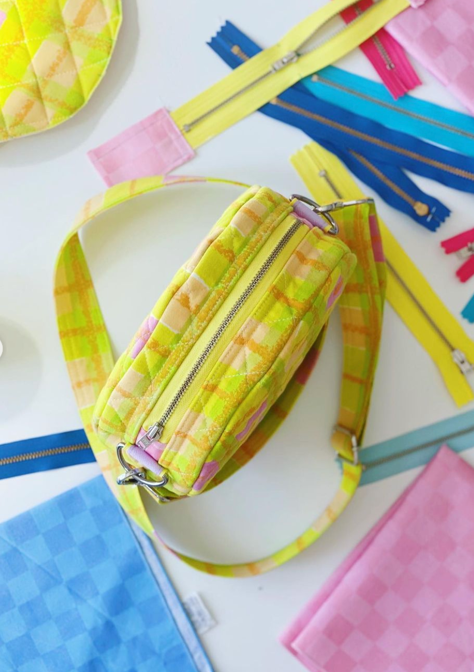 Lime/Lilac Circle bag