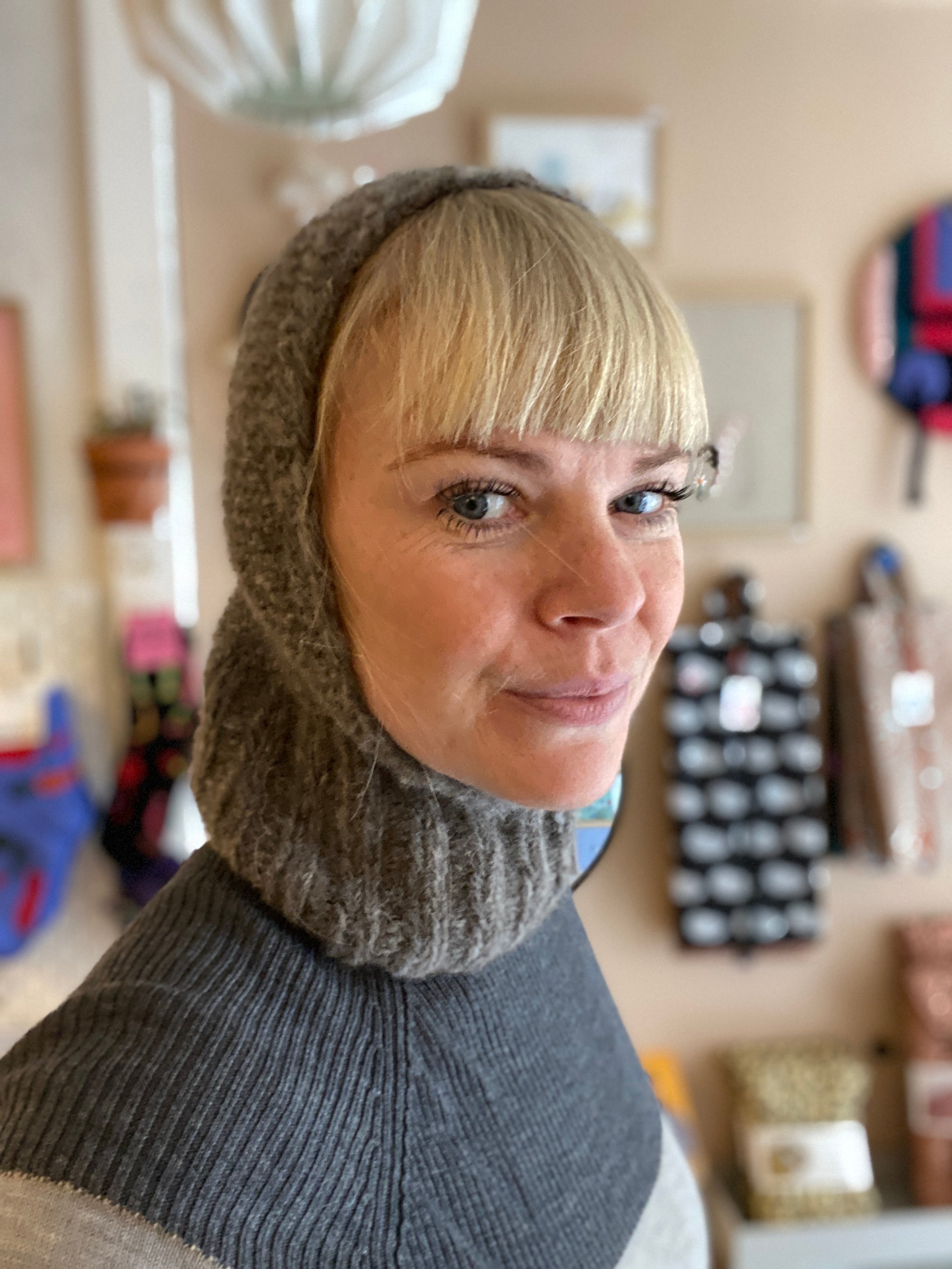 Elephant hat/Balaclava - Aubergine