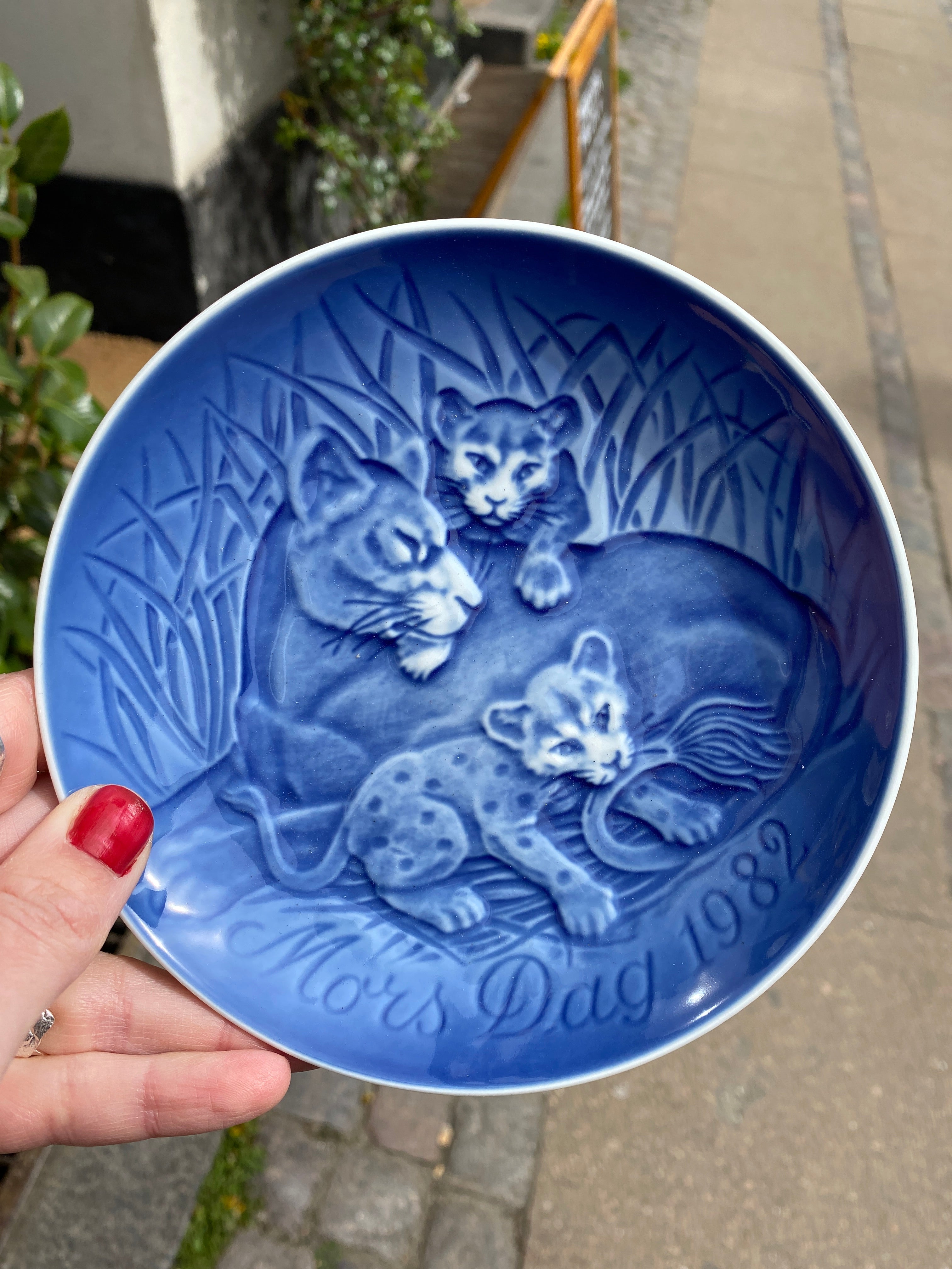 Mors dag tallerken/platte 1982