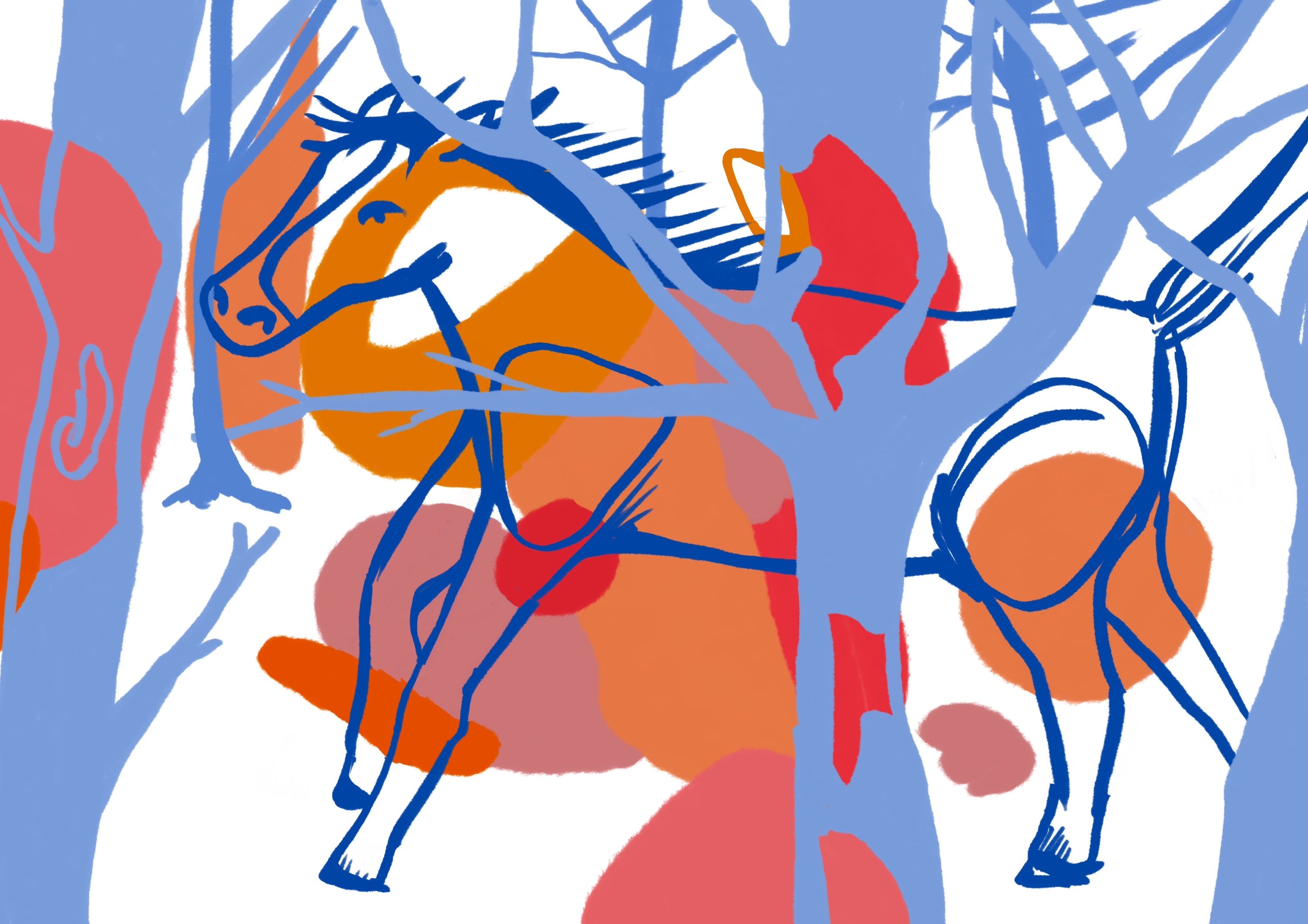 Plakat "En hest kom forbi..." A1, limited edition