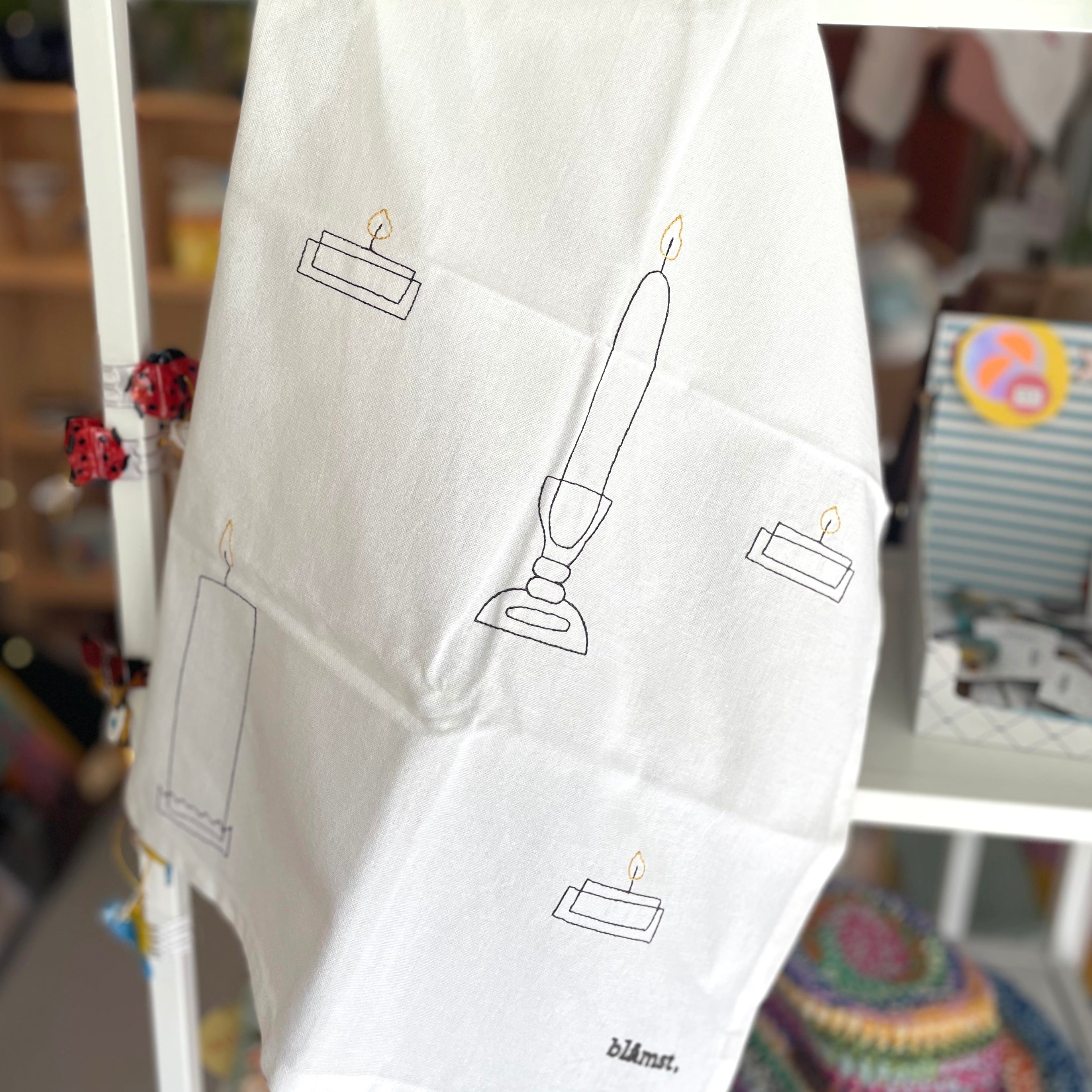 Viskestykke, Stearinlys