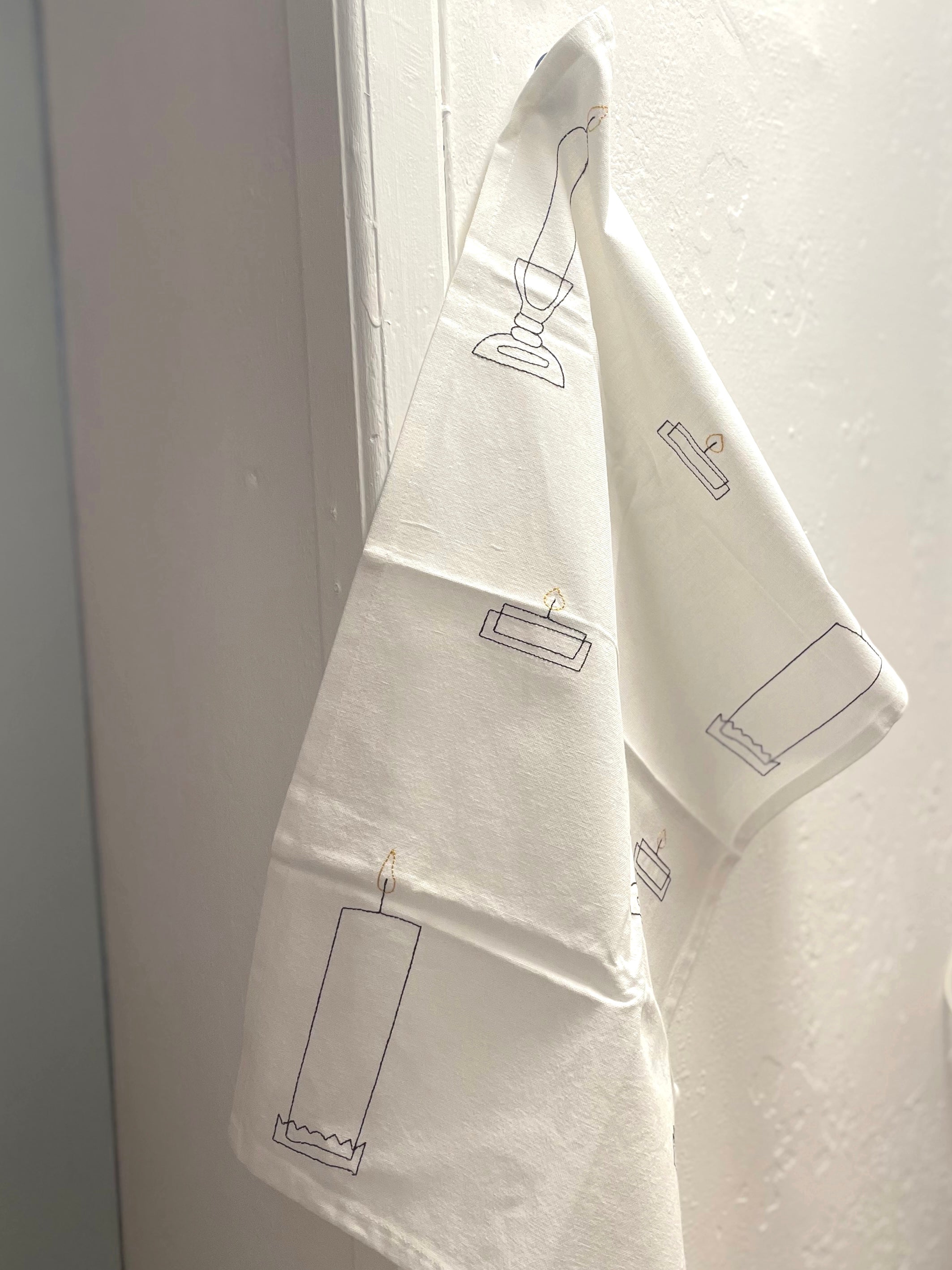 Viskestykke, Stearinlys