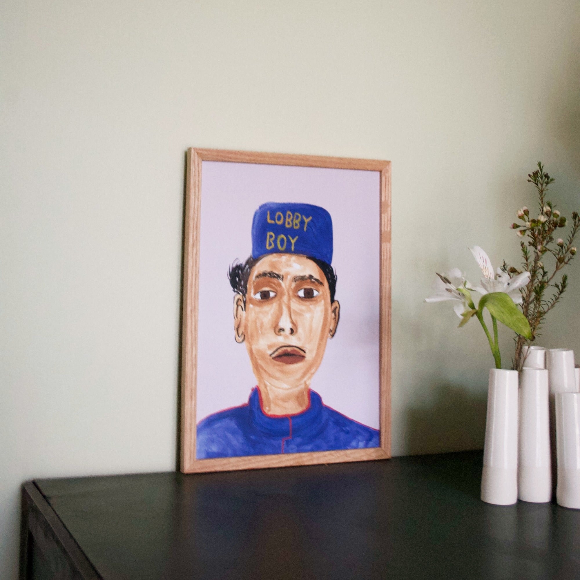 Lobby boy - Framed A4