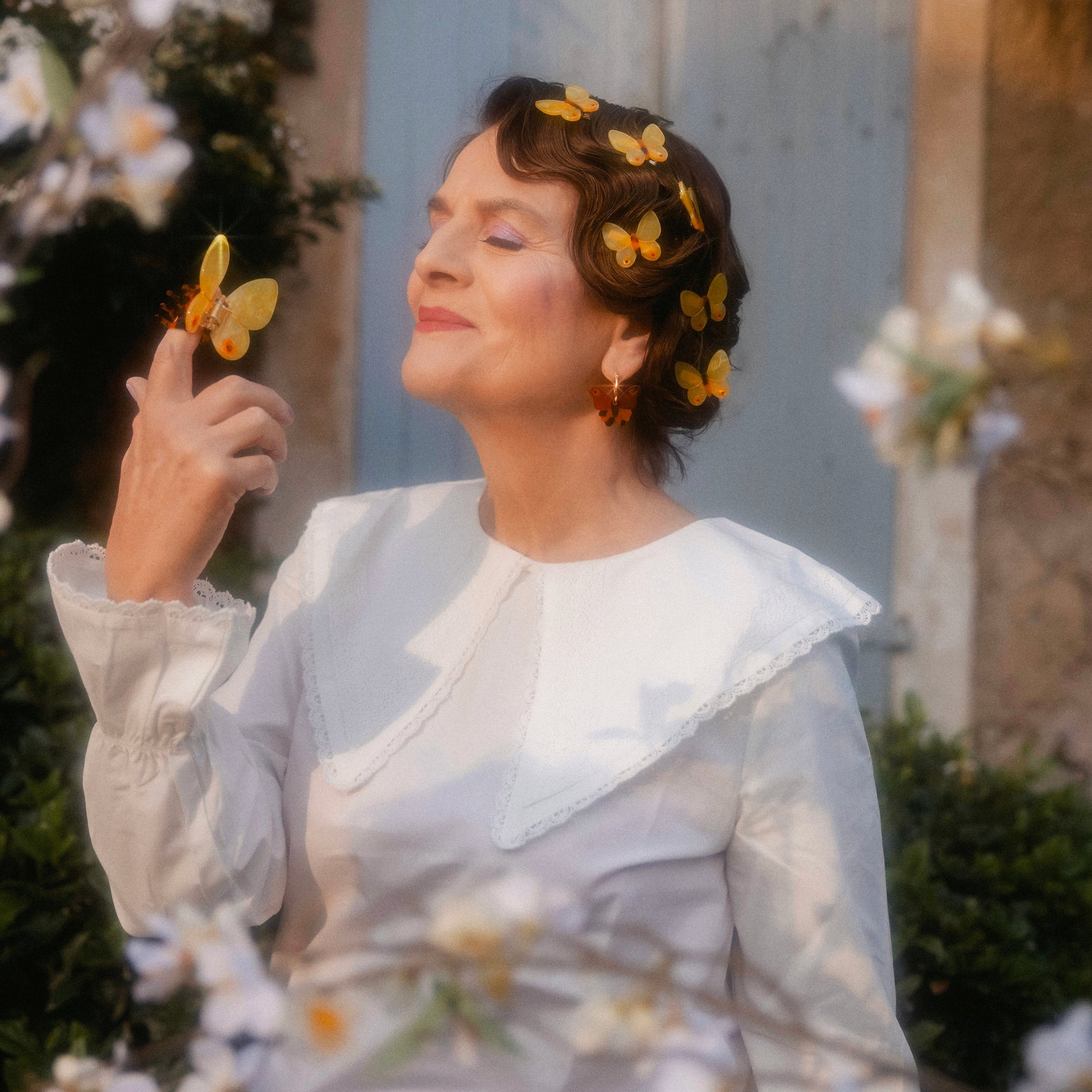 Butterflies, hair clip