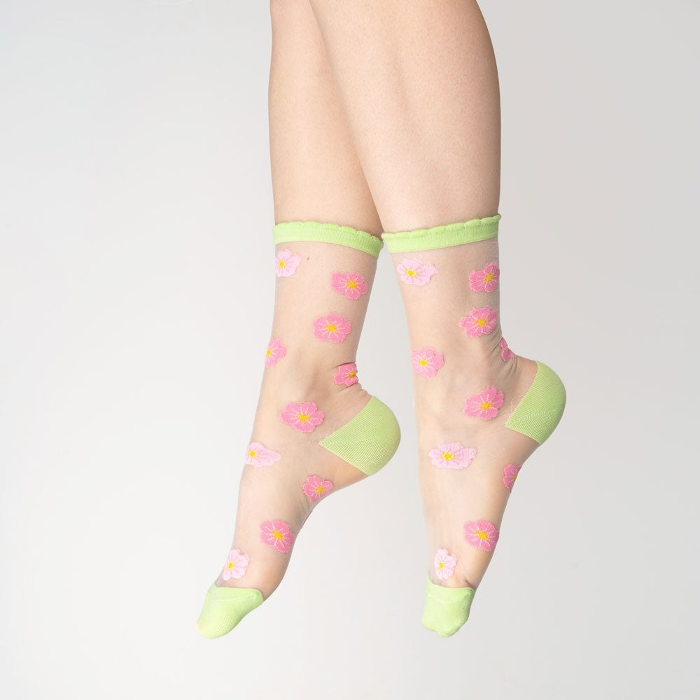 Sakura socks, sheer