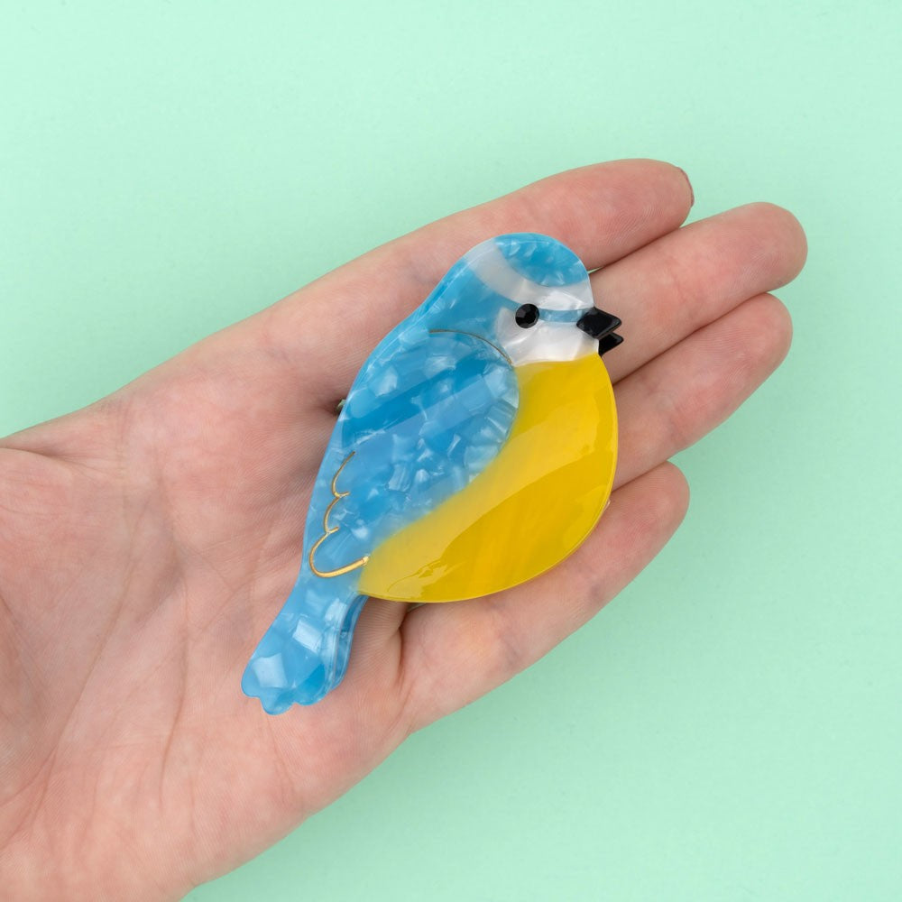 Blue tit, hair clip