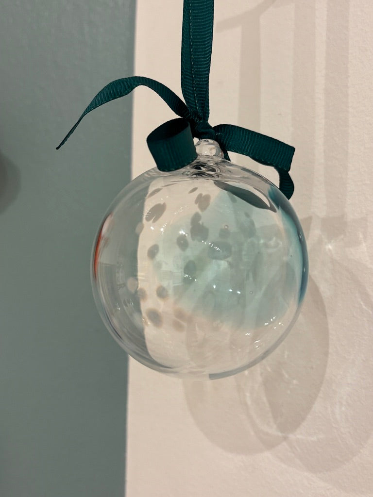 Glas julekugle grøn