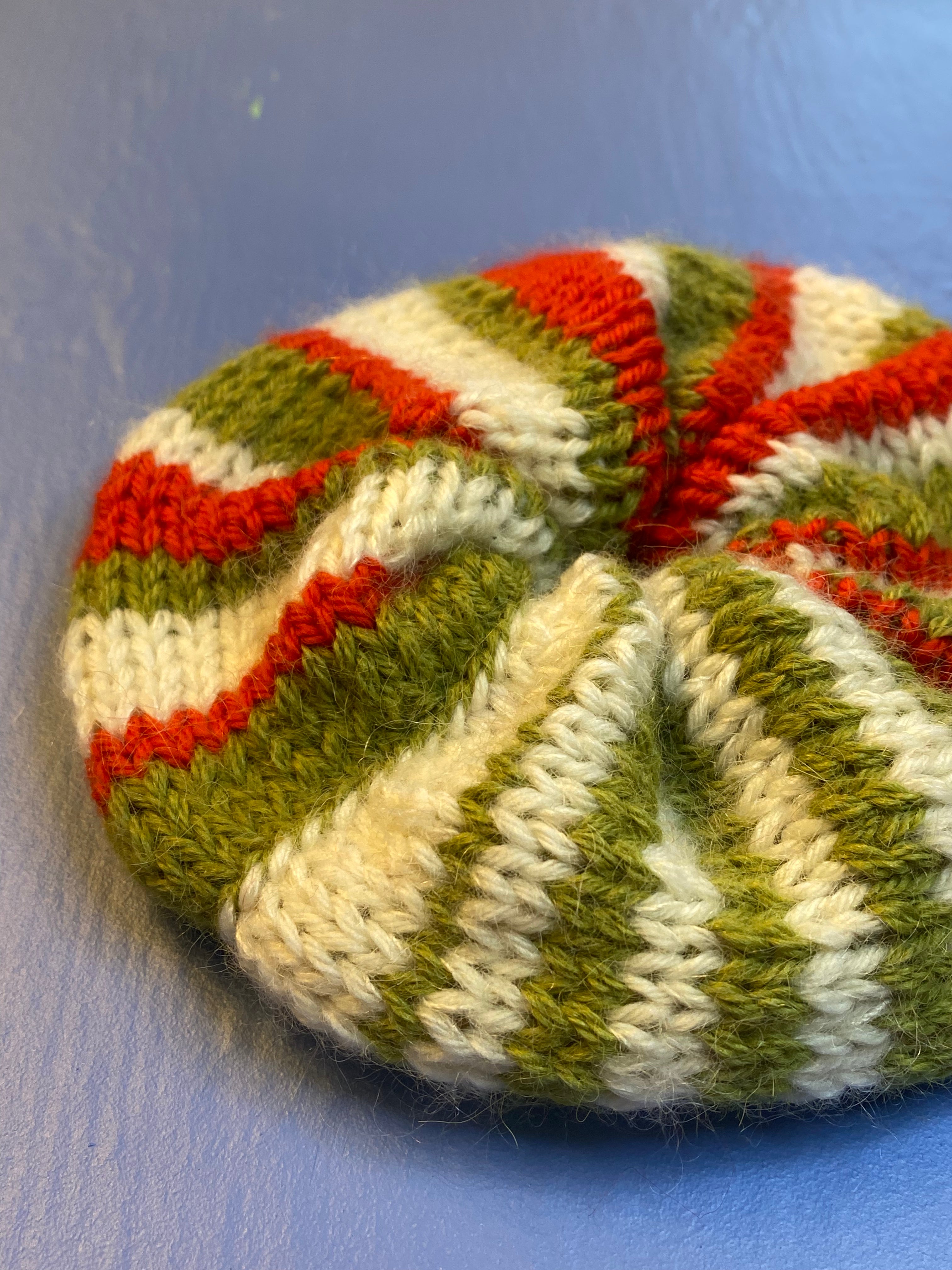 Stribet scrunchie, multi