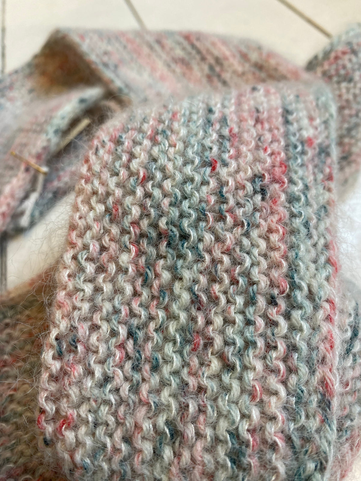 Arden Scarf, red/green