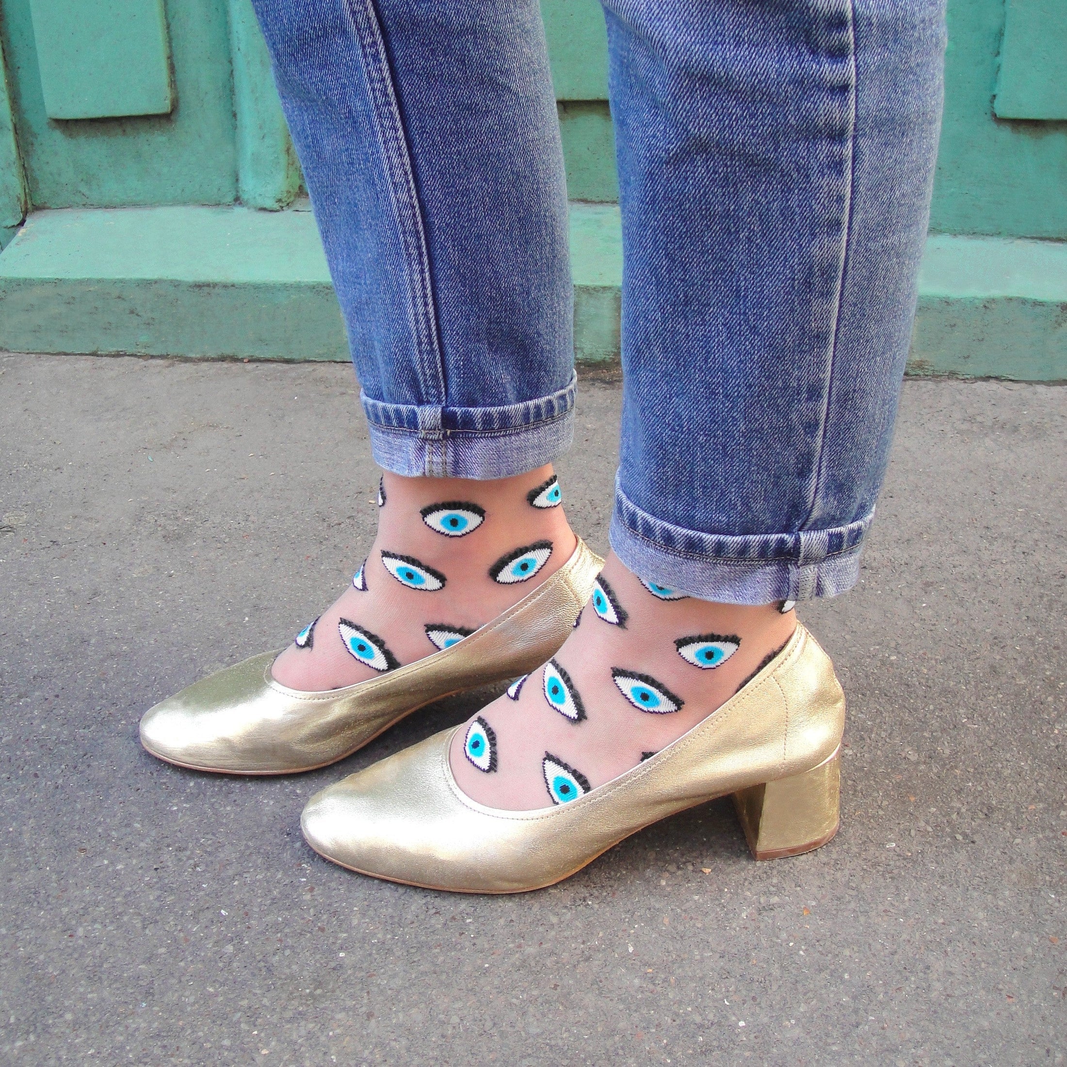 Øje socks, sheer