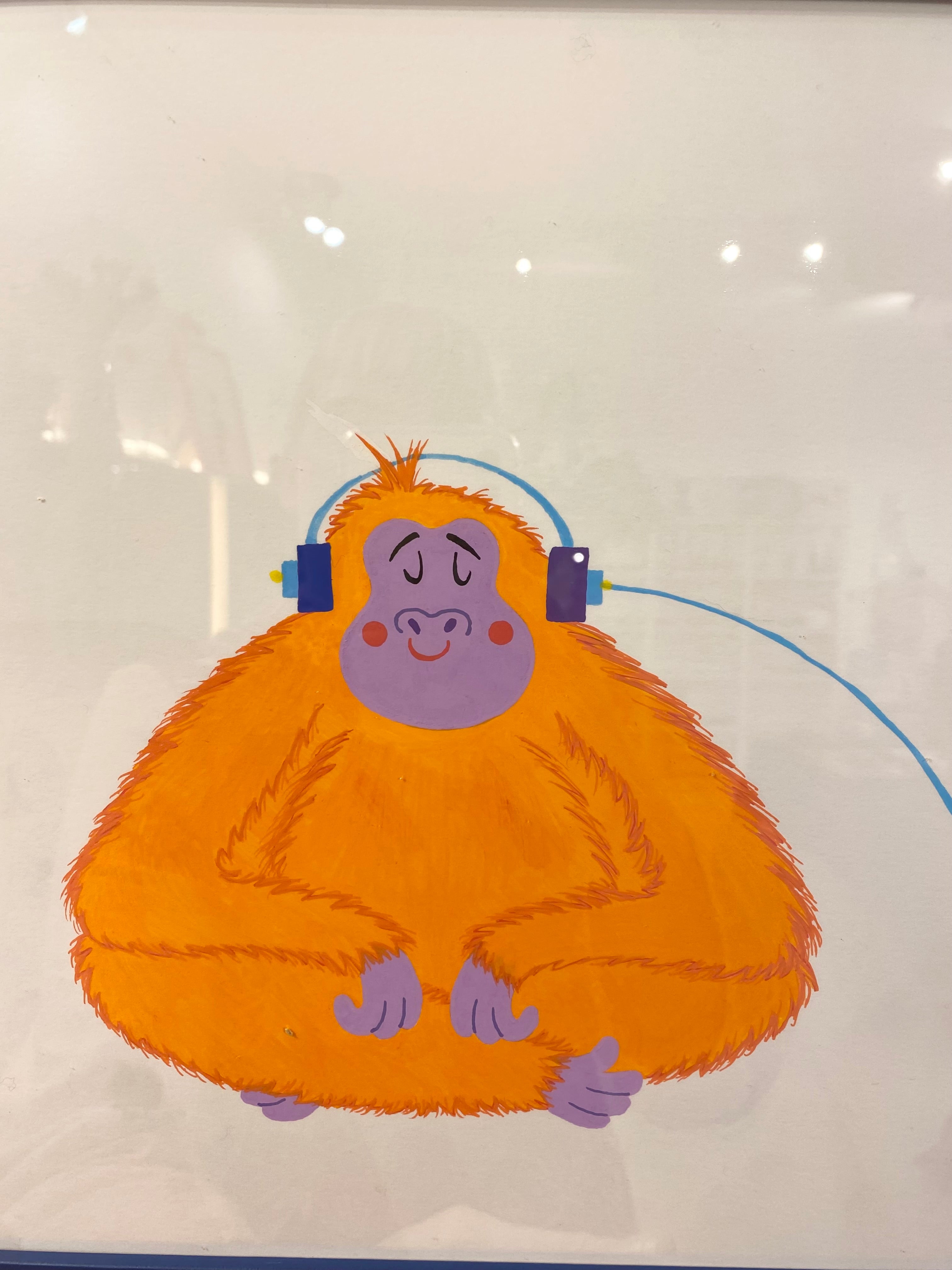 Gorilla - A3 Original i ramme