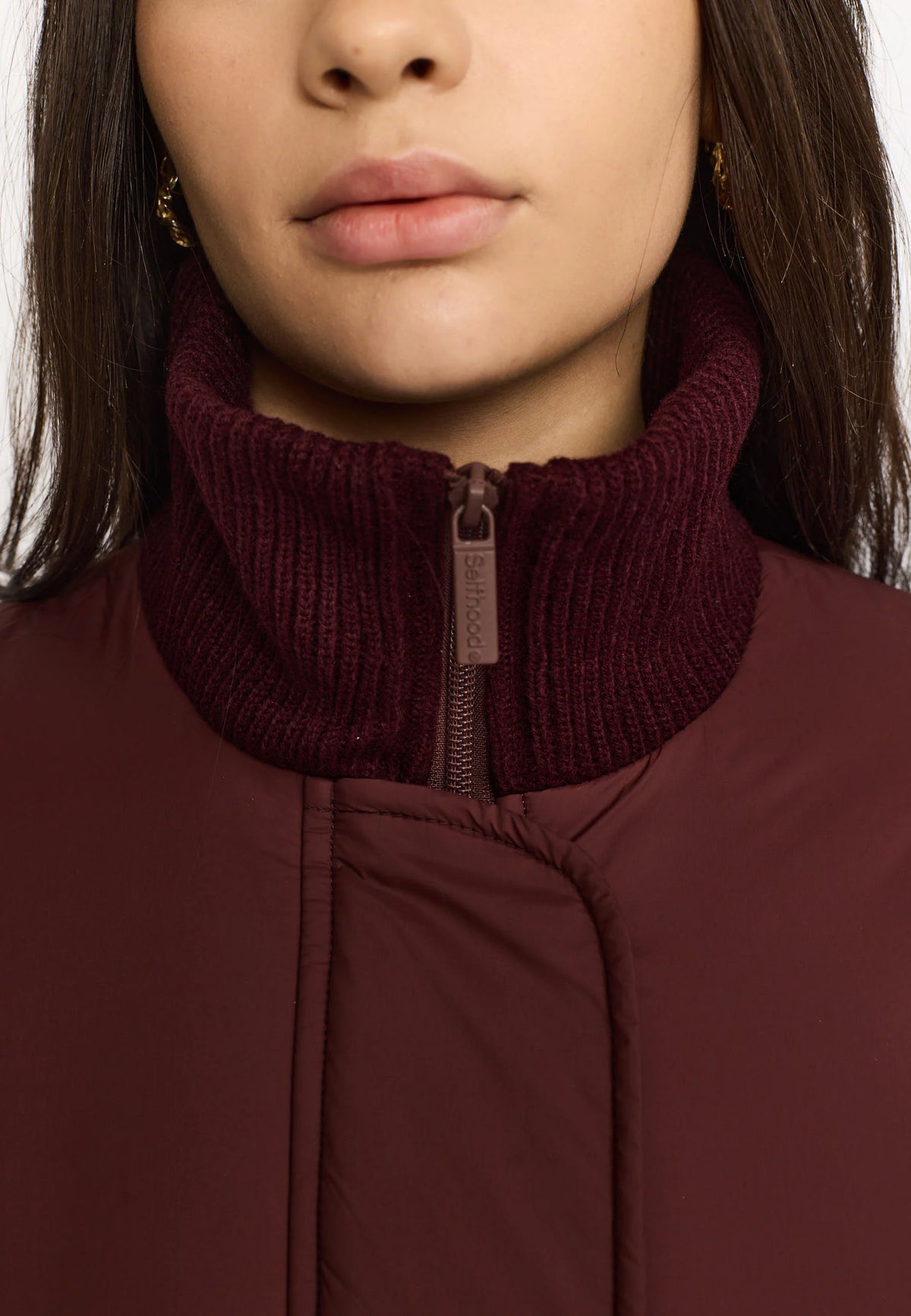 Bomber Jacket, Burgundy