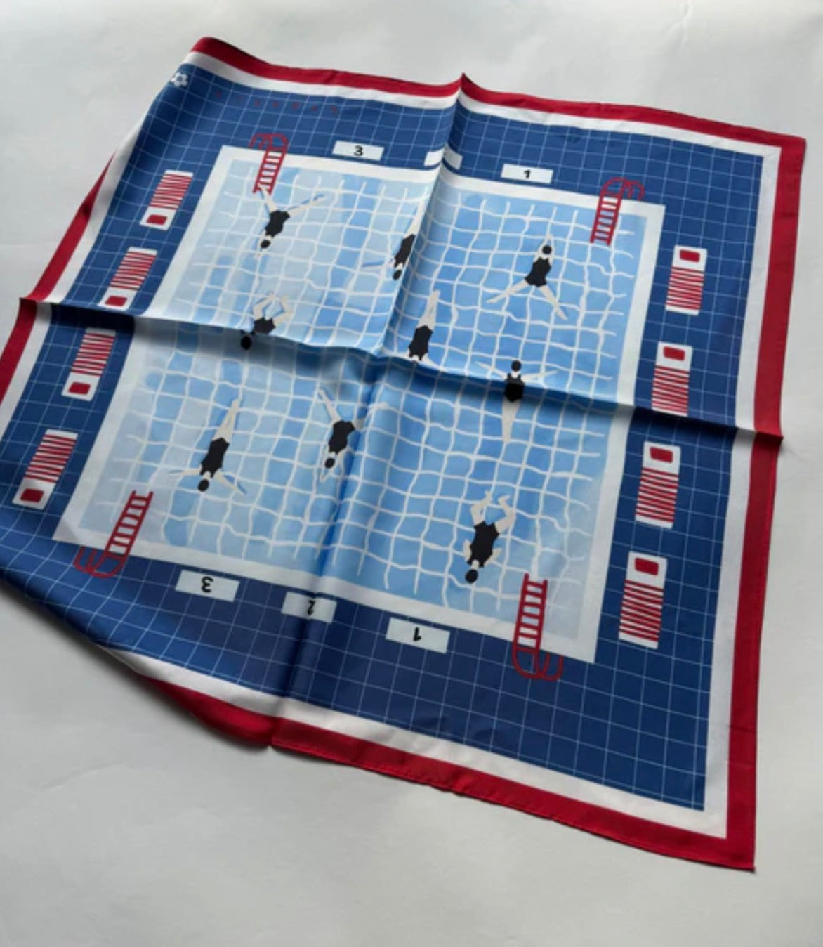 Silketørklæde, The Pool 65cm
