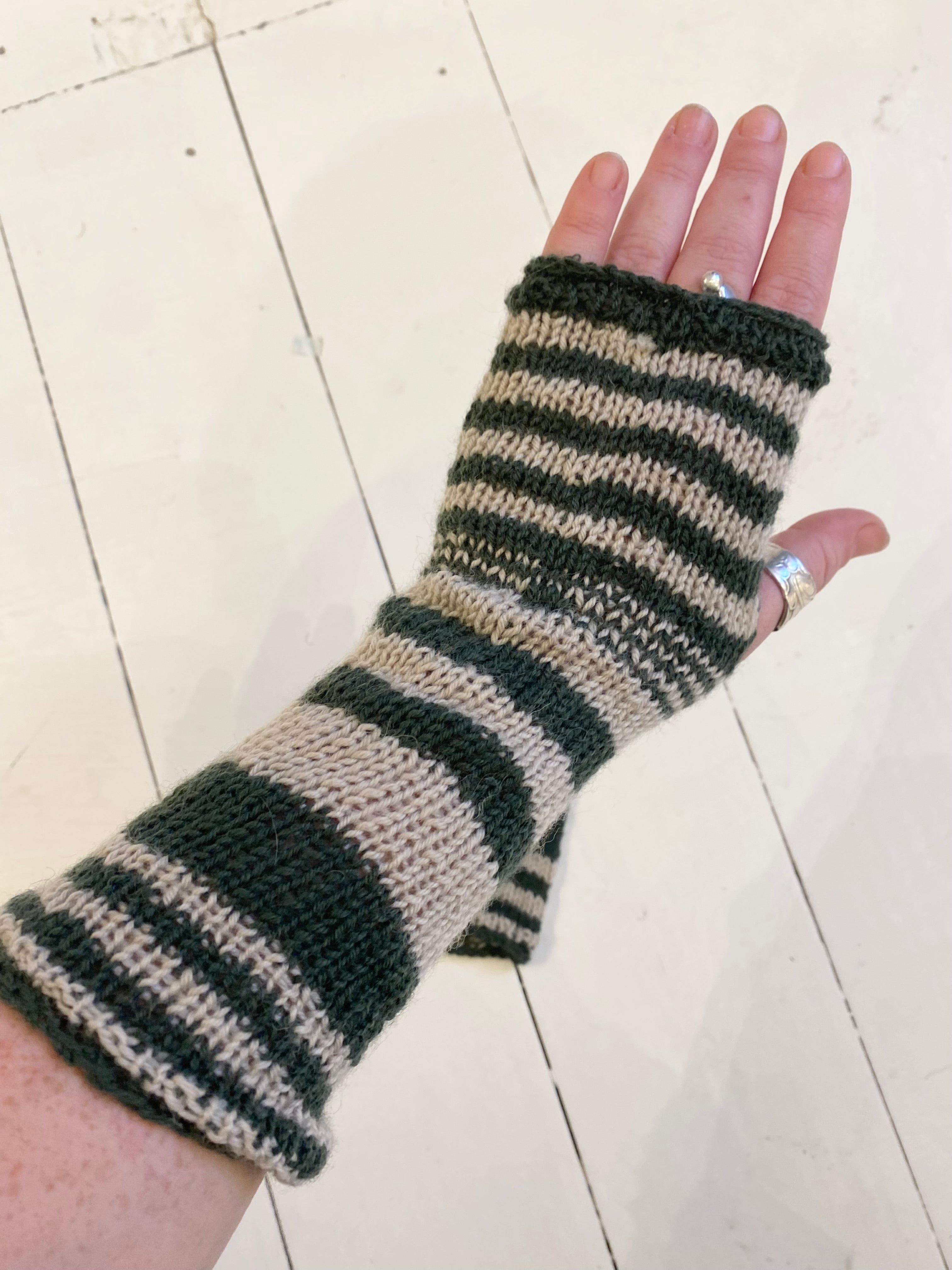 Håndvarmer grøn/creme