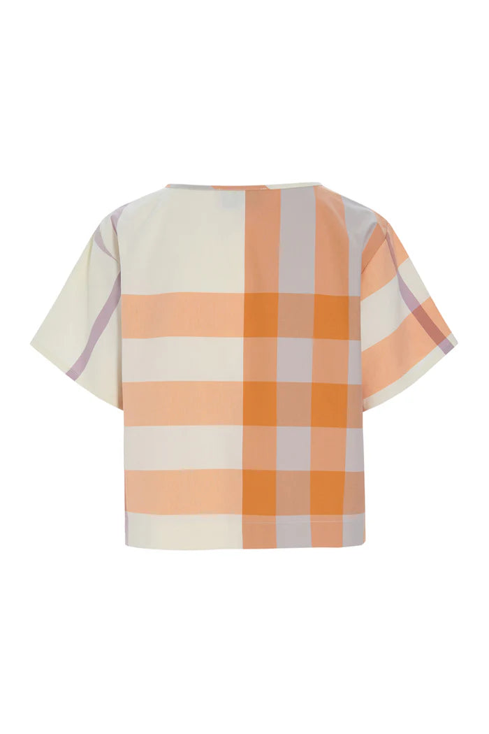 Frankie Shirt - Orange check