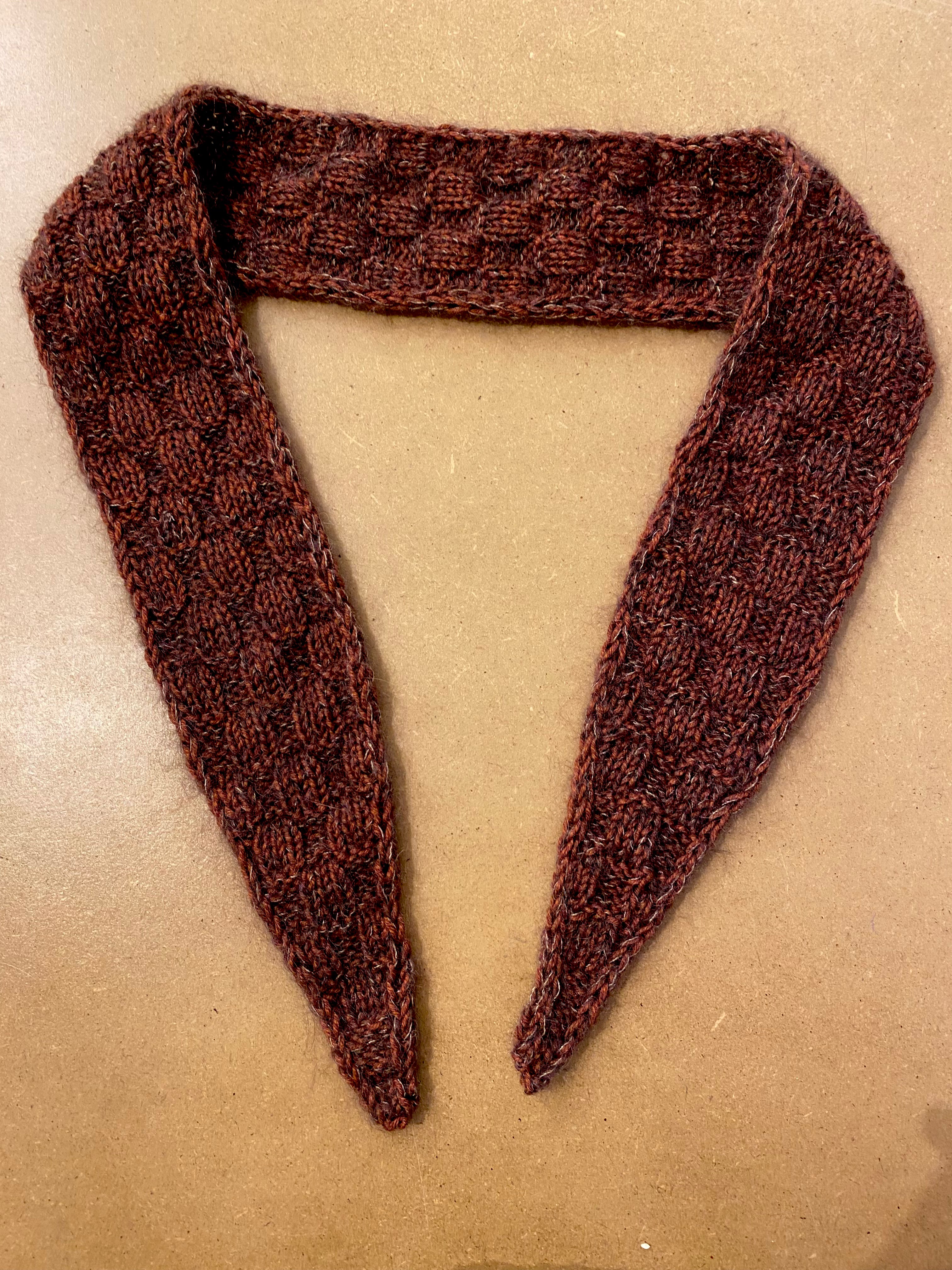 Rita Scarf Chokoladebrun