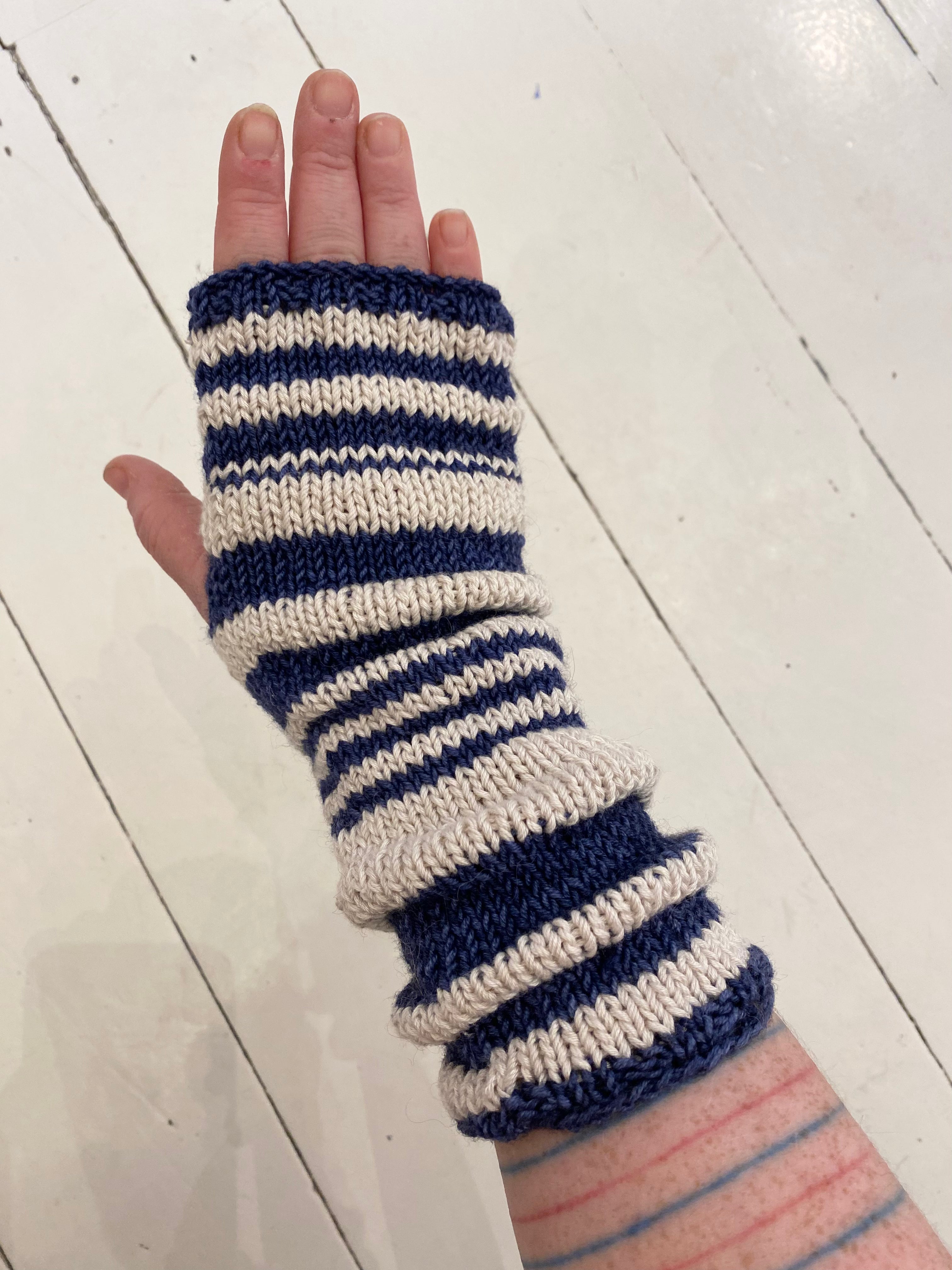 Håndvarmer hvid/blå