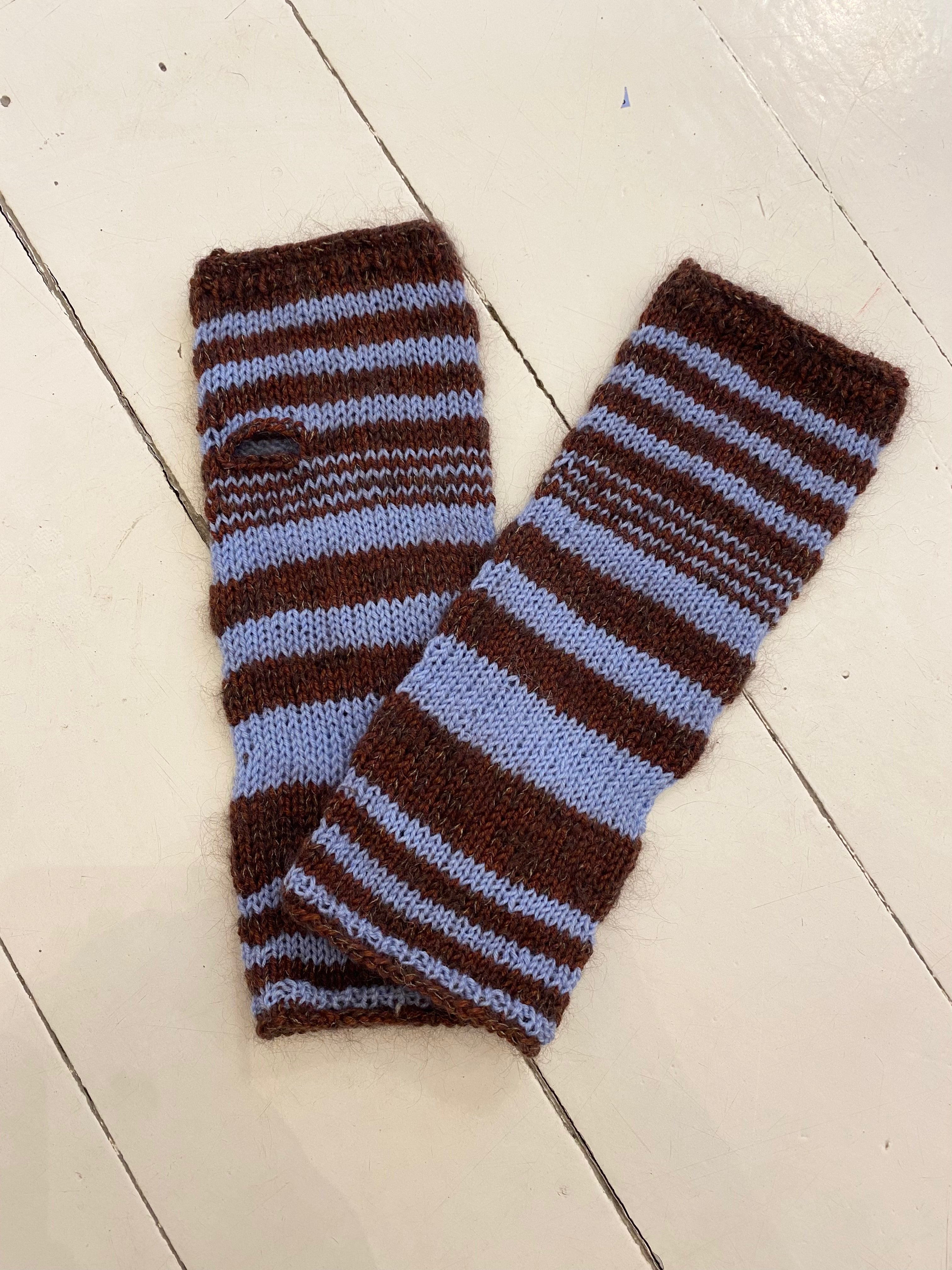 Håndvarmer brun/lyseblå