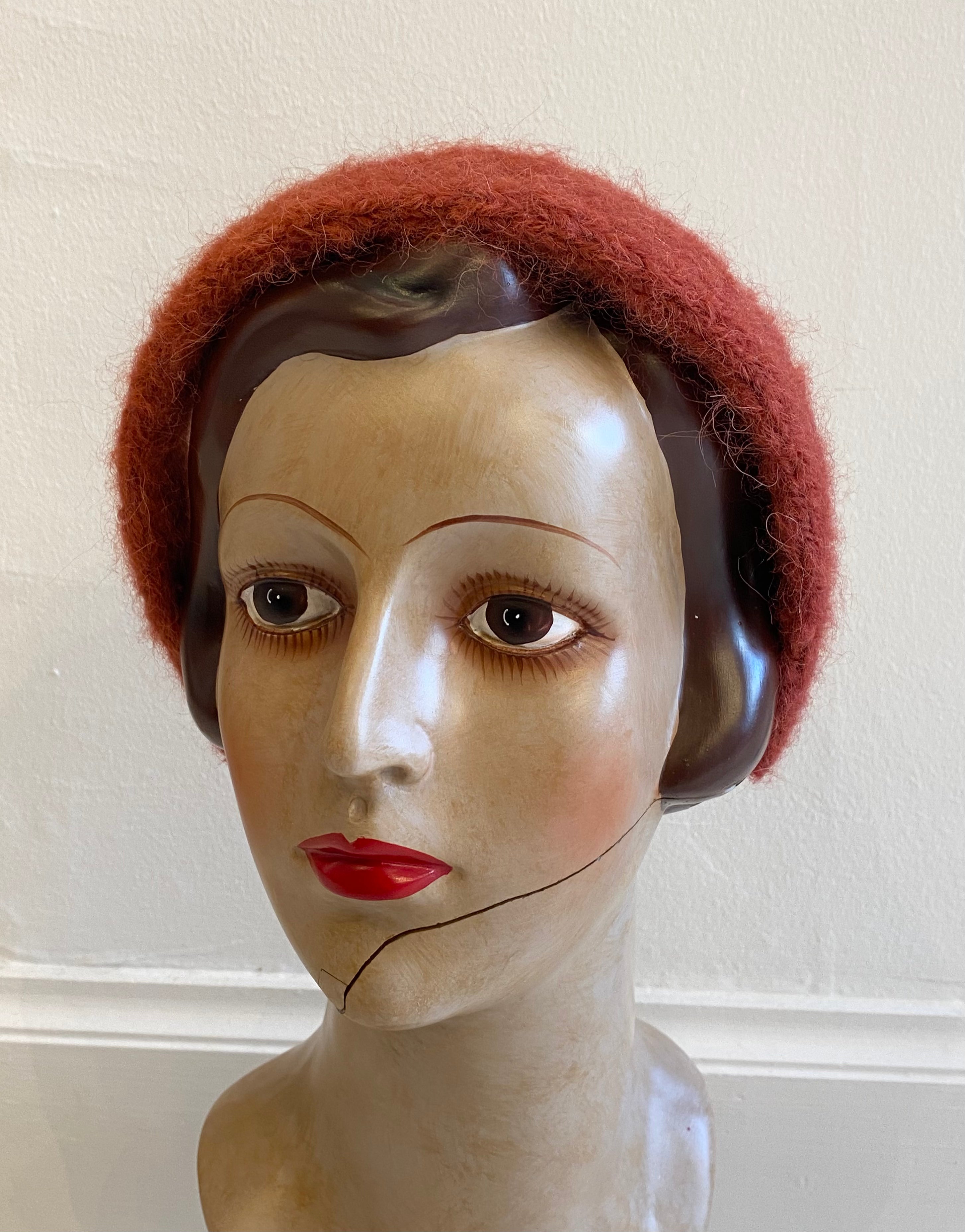 Hårbøjle fluffy rød