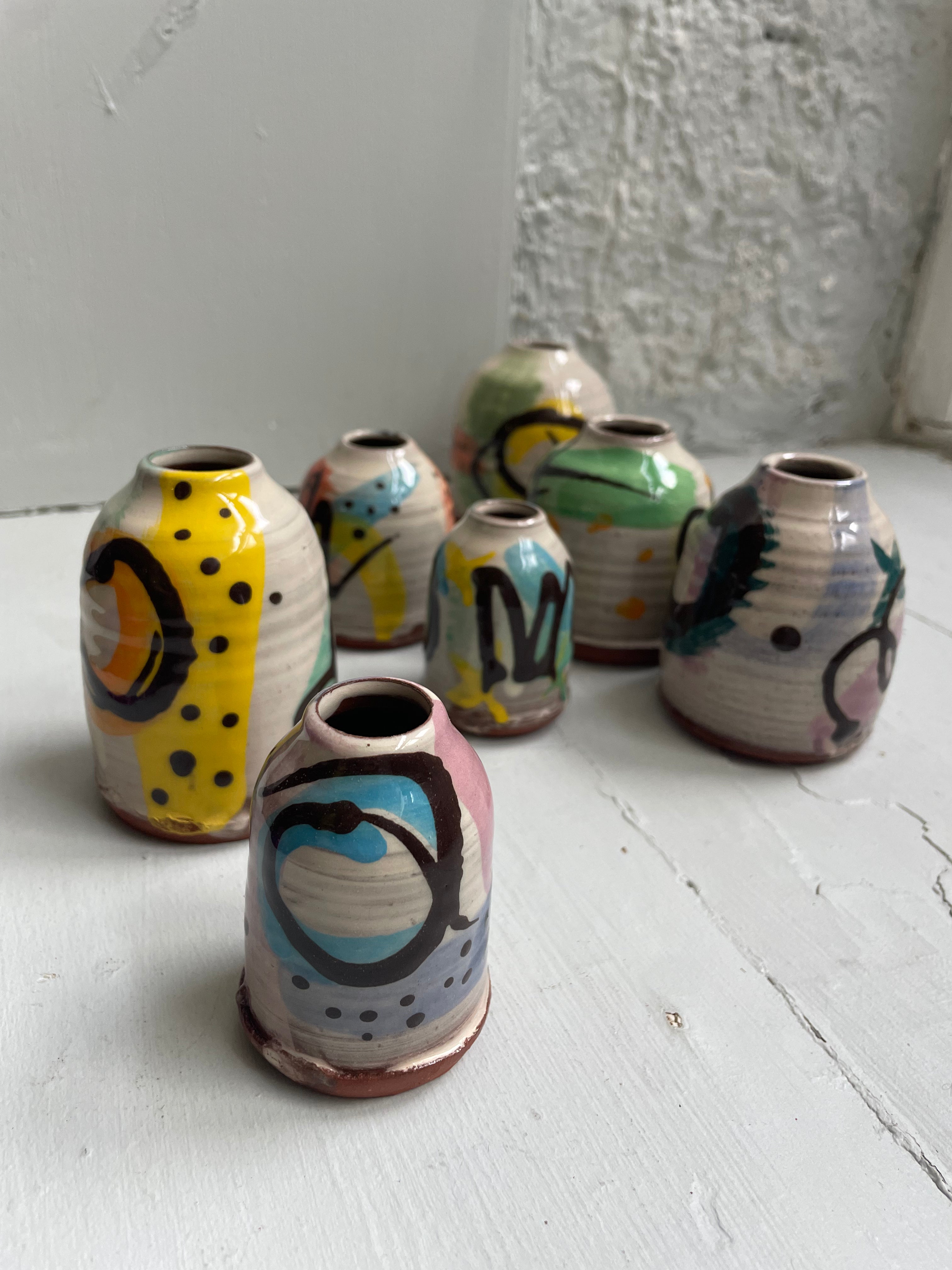 Abstrakt lille vase, nr. 12