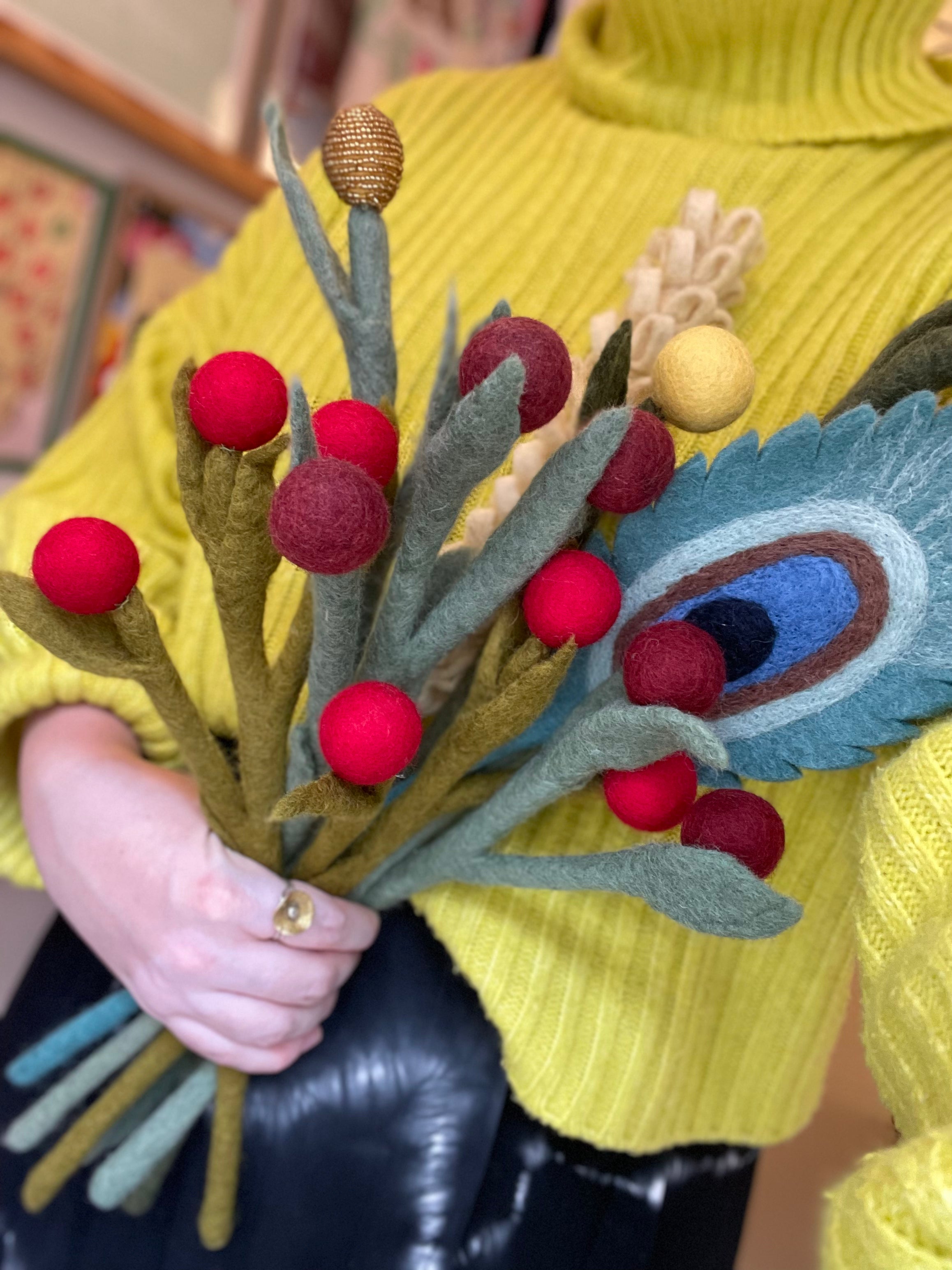 Crespedia blomst, rød