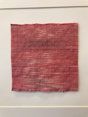 Midnight nr.3 - handwoven original textile (framed)