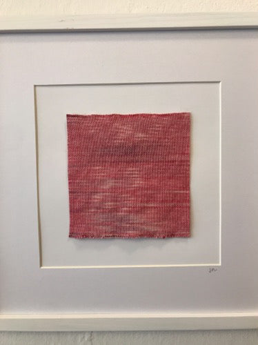 Midnight nr.3 - handwoven original textile (framed)