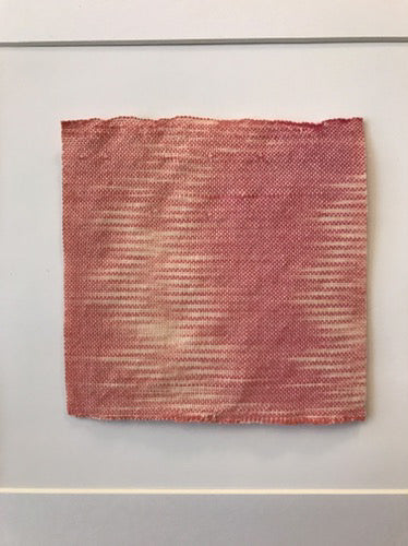 Dusk nr.1 - handwoven original textile (framed)