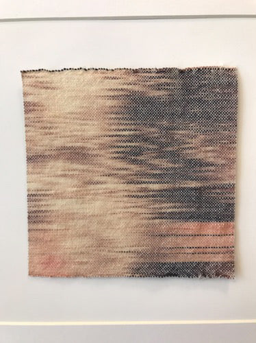 Sunrise nr.1 - handwoven original textile (framed)