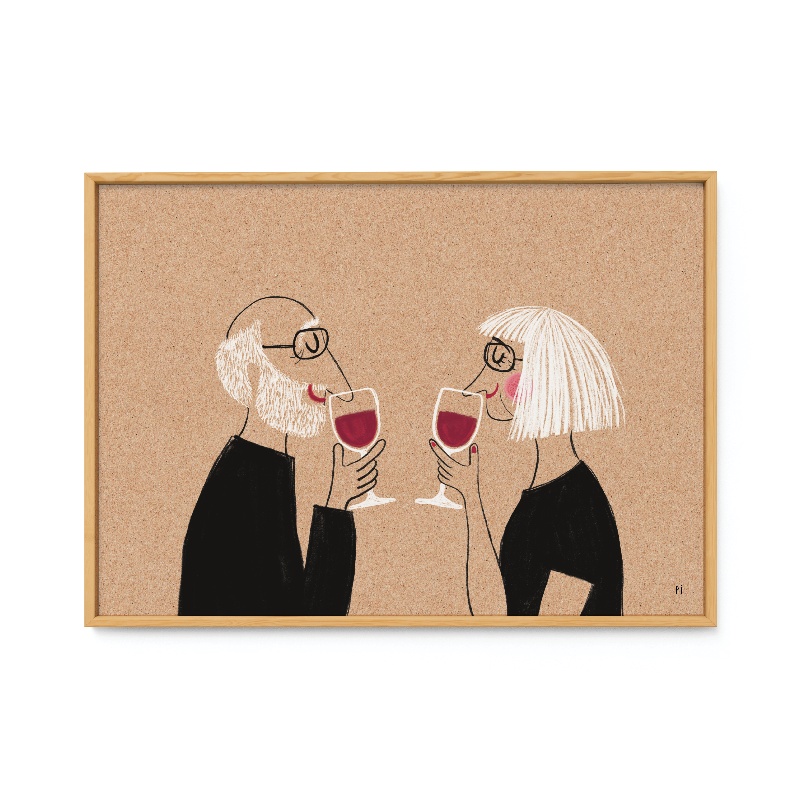 Rødvinsnæser hvidt hår