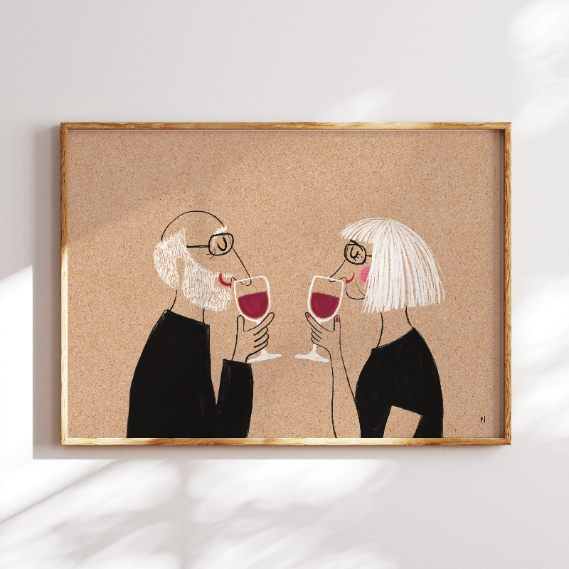 Rødvinsnæser hvidt hår