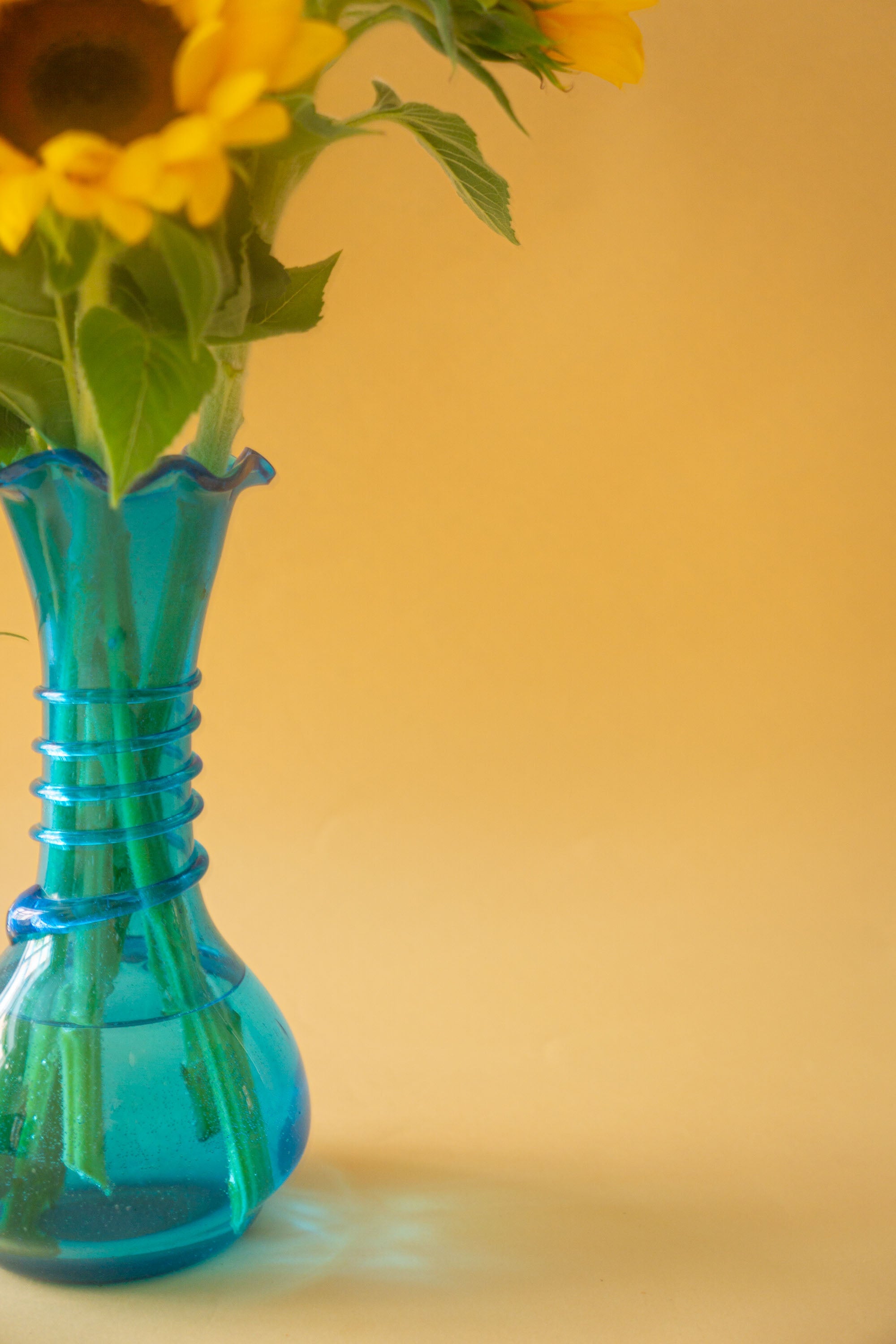 Store mundblæste glasvaser