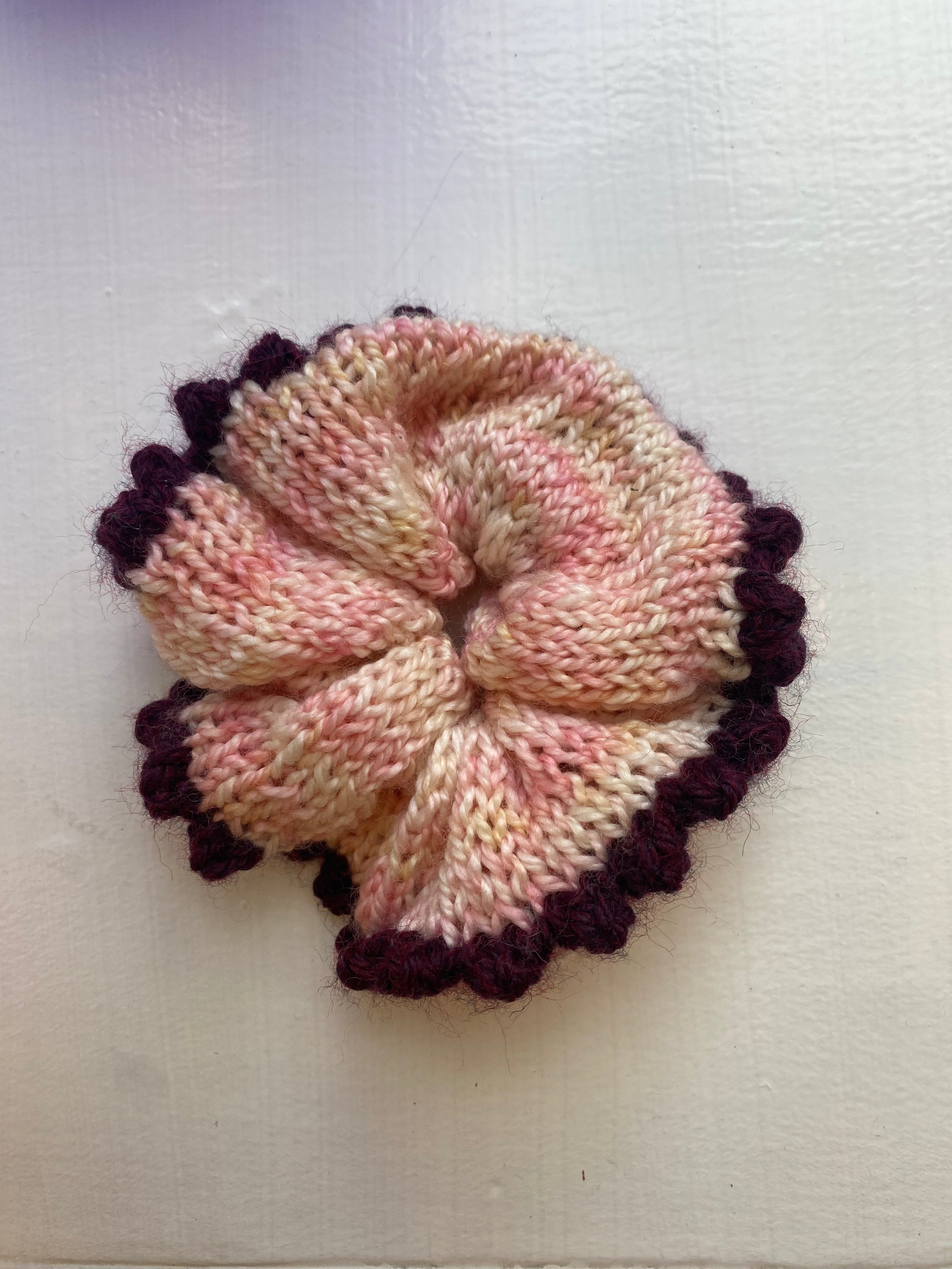 Scrunchie lyserød-lilla