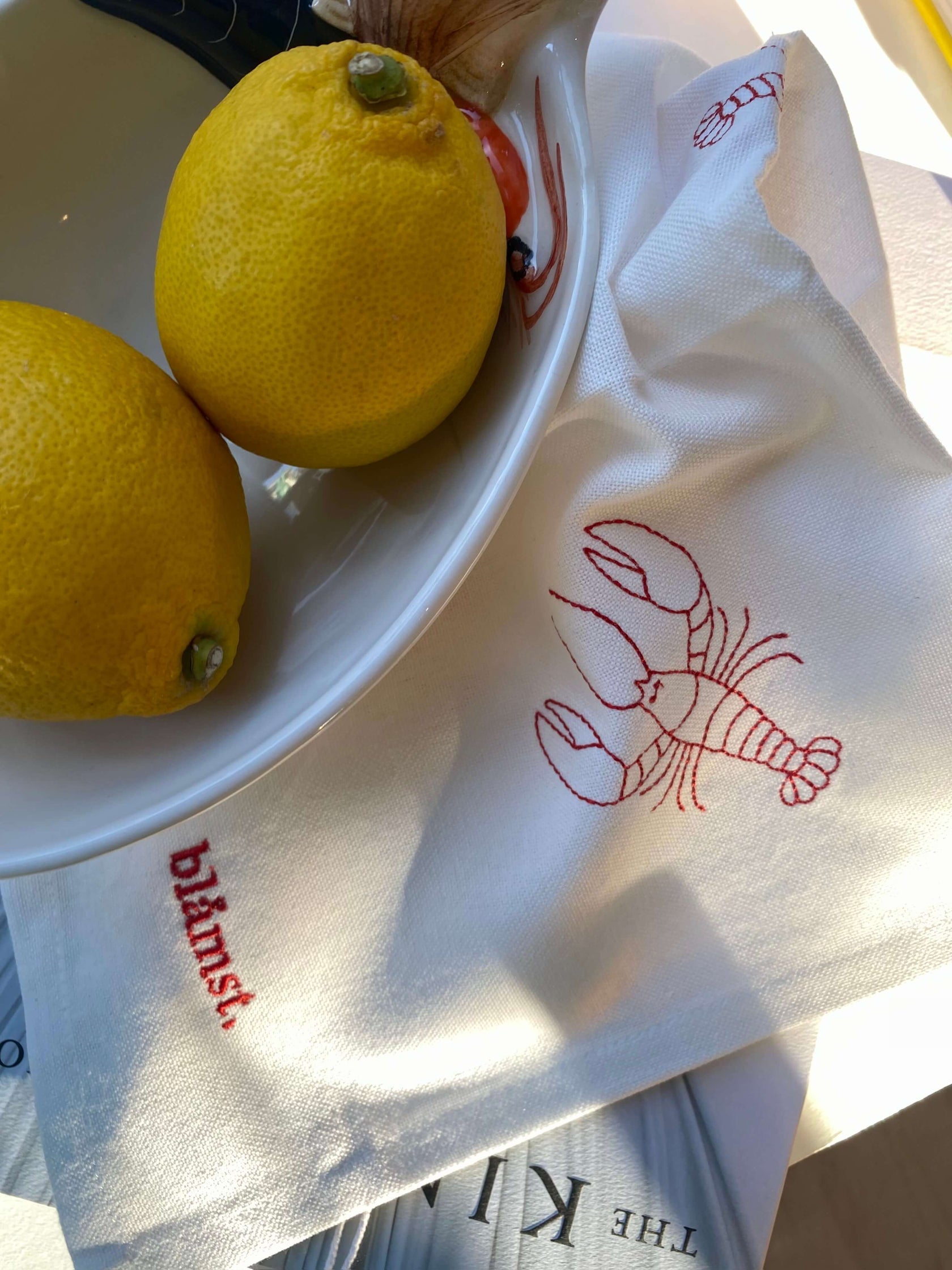 Stofservietter, Hummer, 2pak