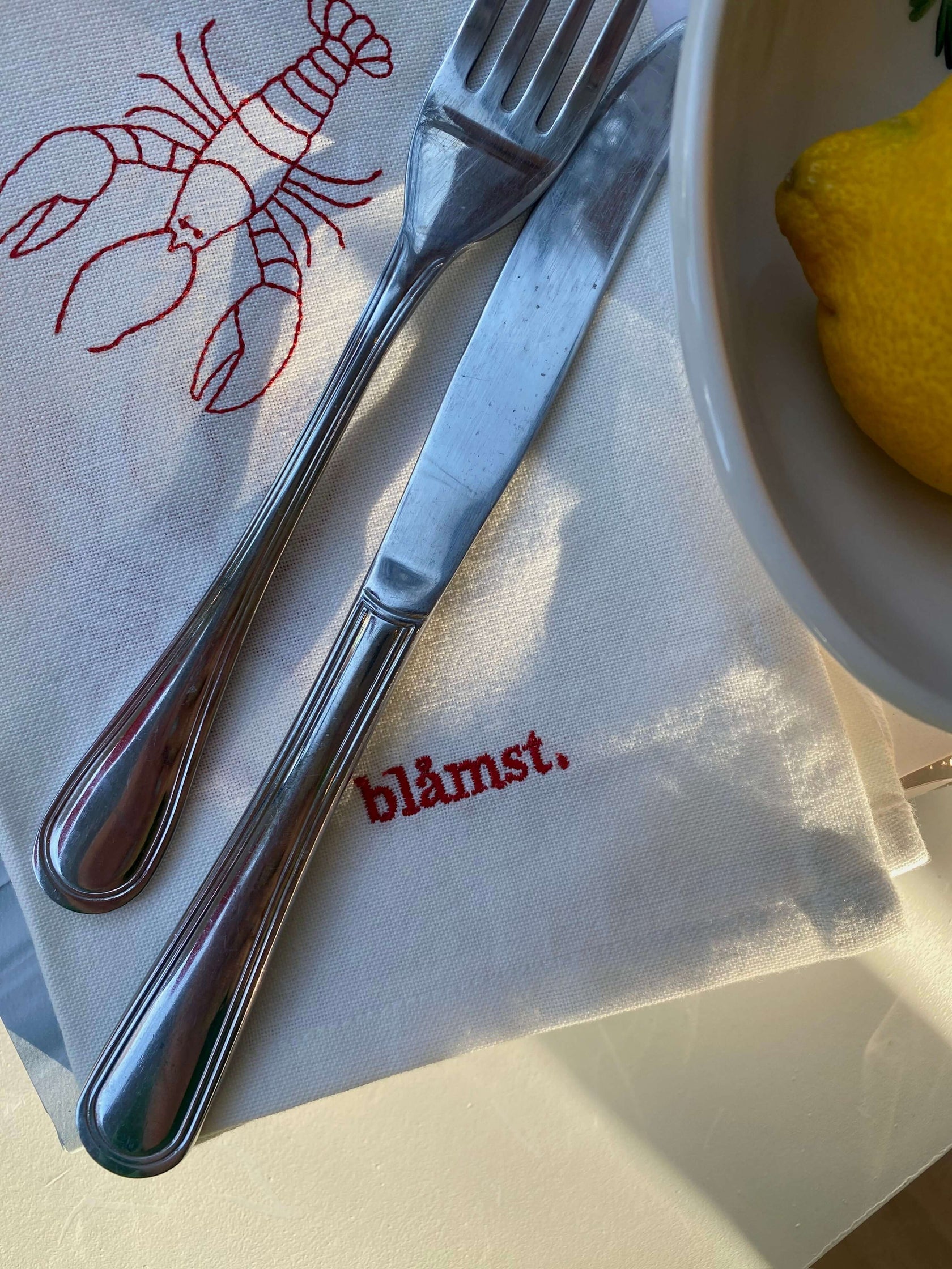 Stofservietter, Hummer, 2pak