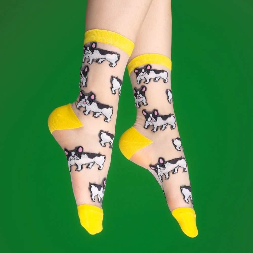 Fransk bulldog sokker, sheer