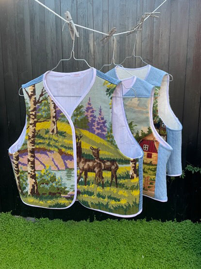 Rådyr Broderet Vest