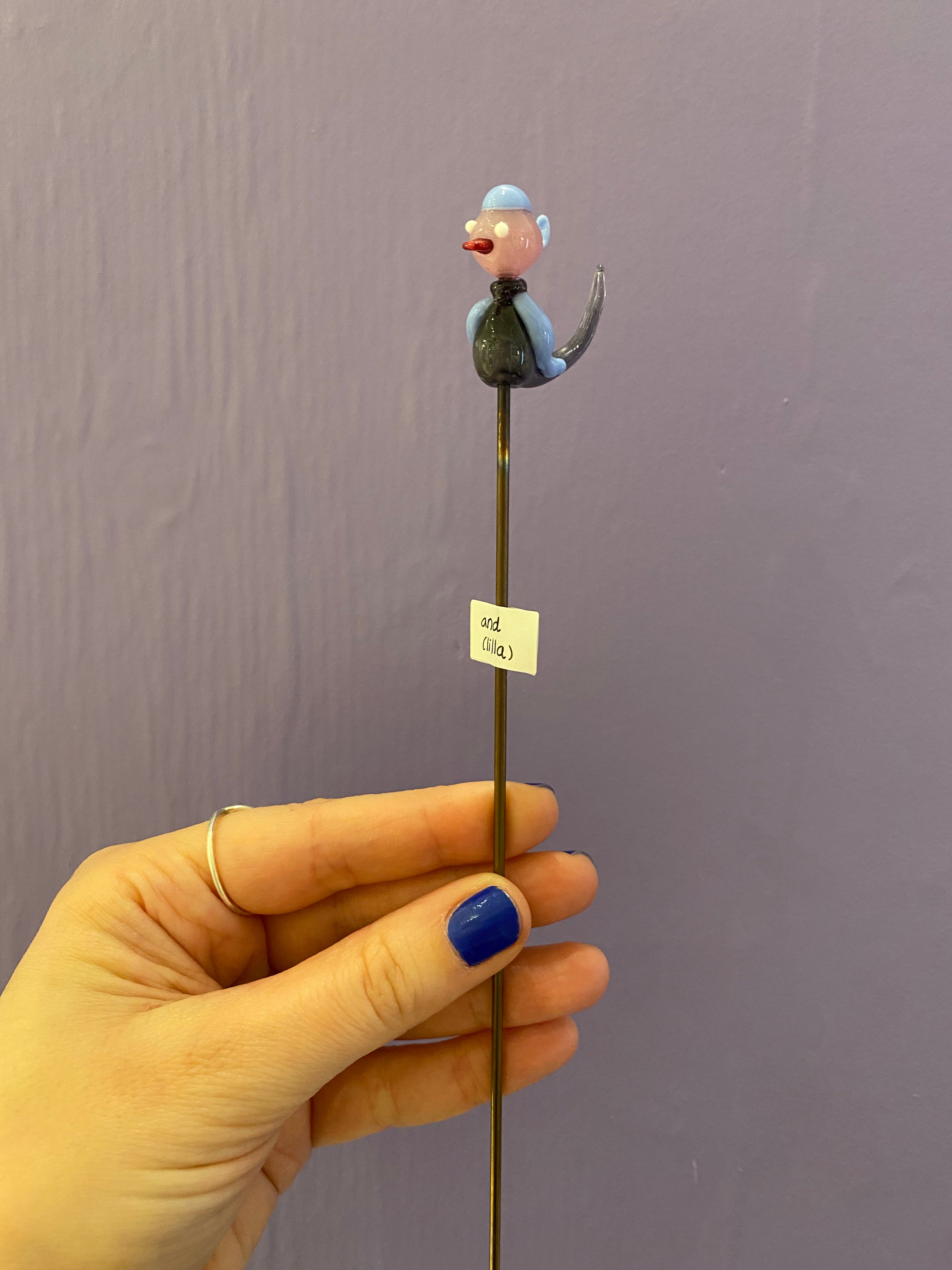 And (lila) - Glas pindefigur