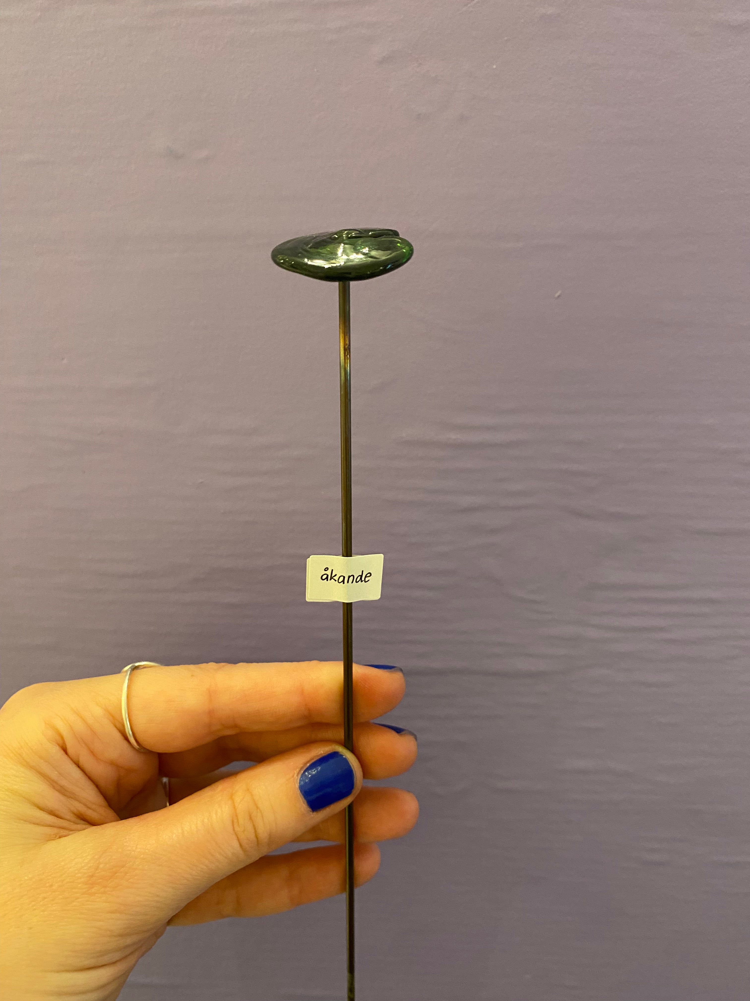 Åkande - Glas pindefigur