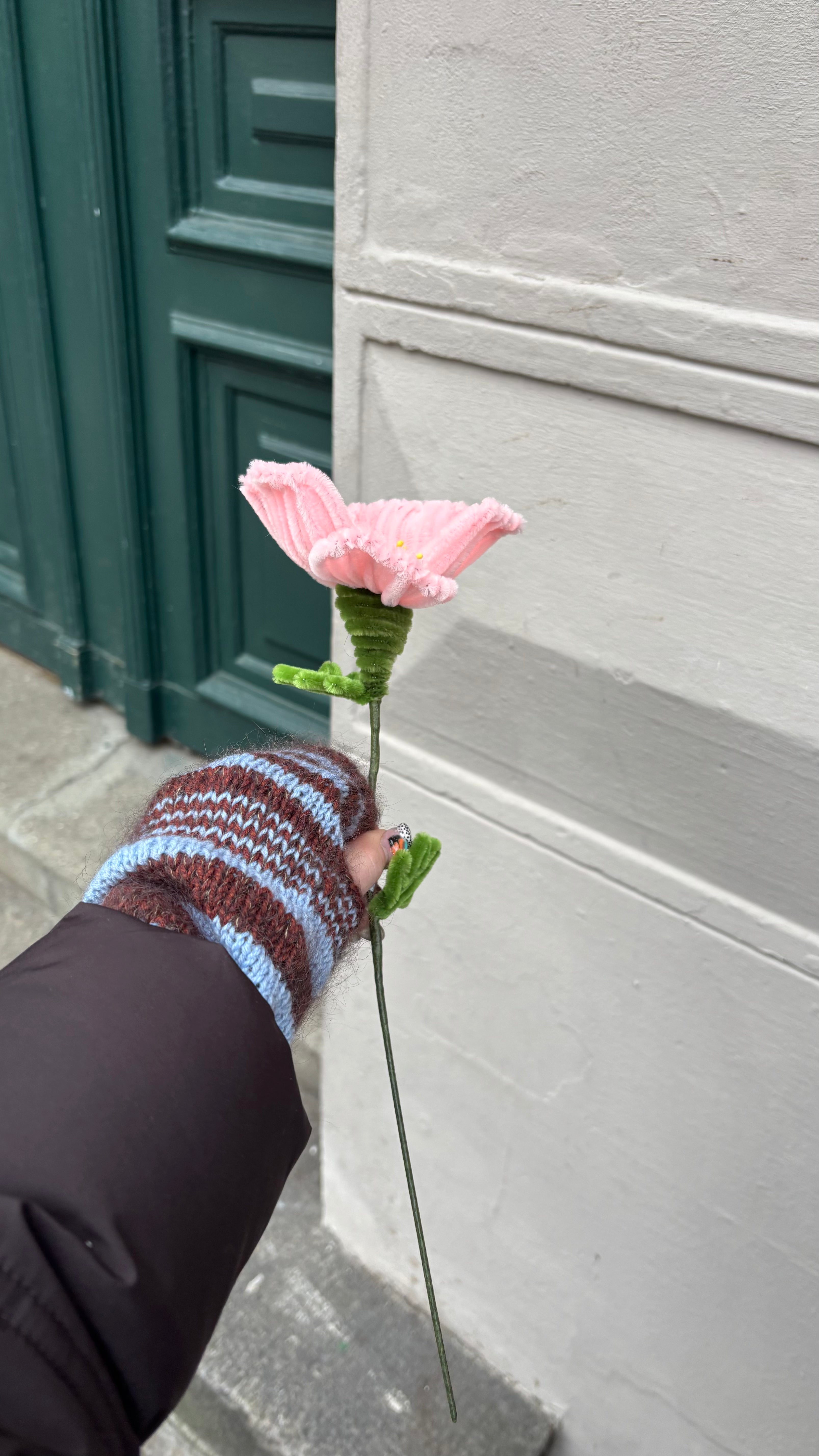 Stor lyserød blomst