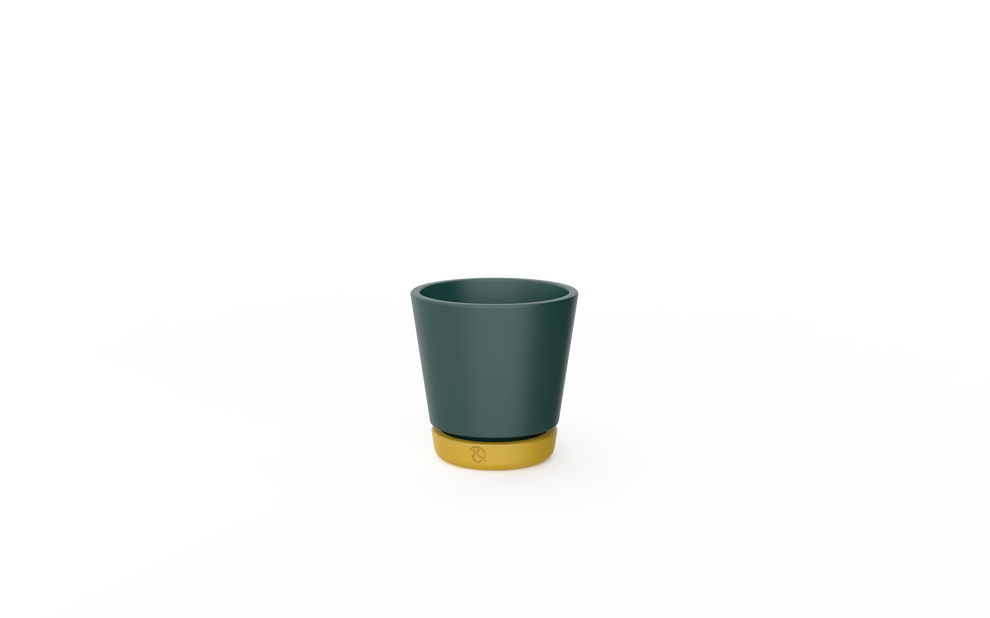 Clay Play flower pot - Pine/mustard