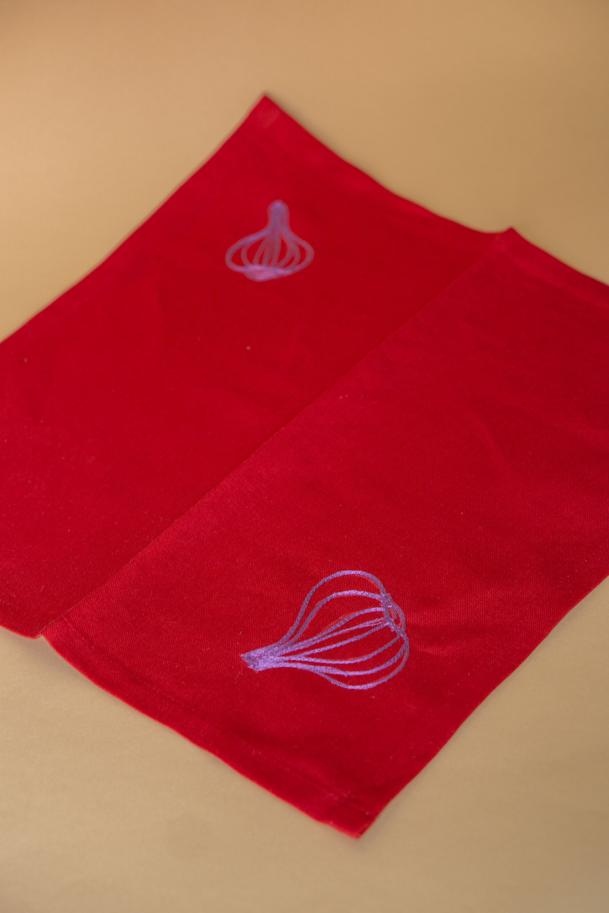 Broderede stofservietter