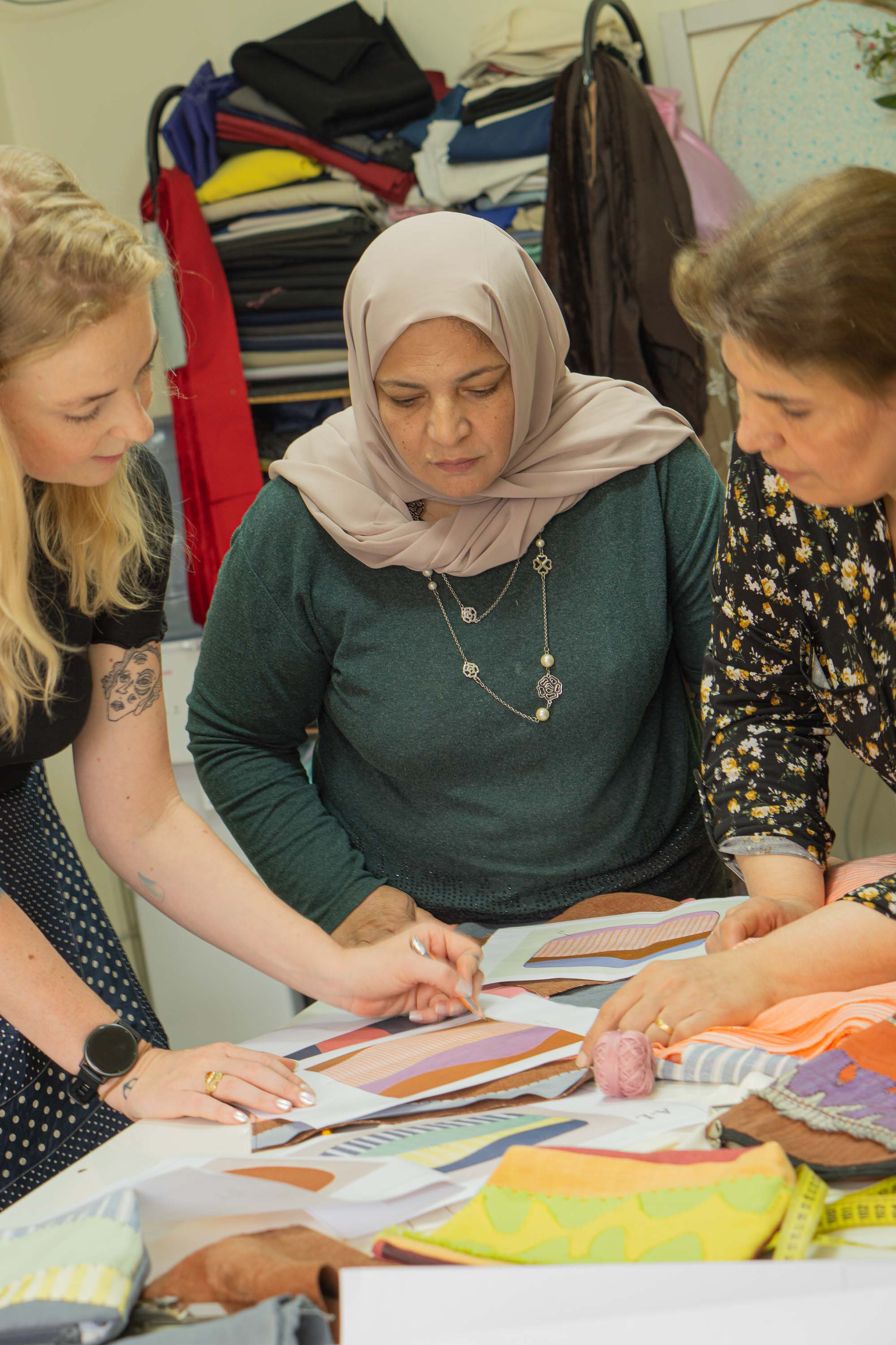 Broderede stofservietter